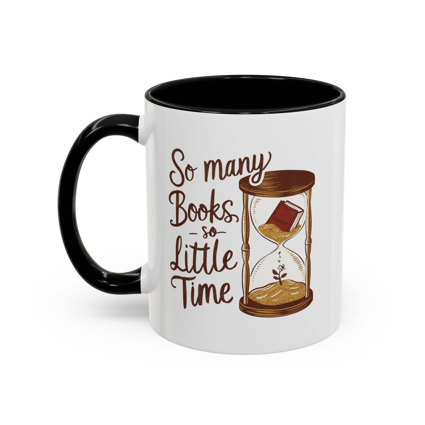 Books Lovers Accent Coffee Mug | Reading Gift, Bookworm Mug, Literary Decor, Coffee Lover's Gift, Funny Quote Mug