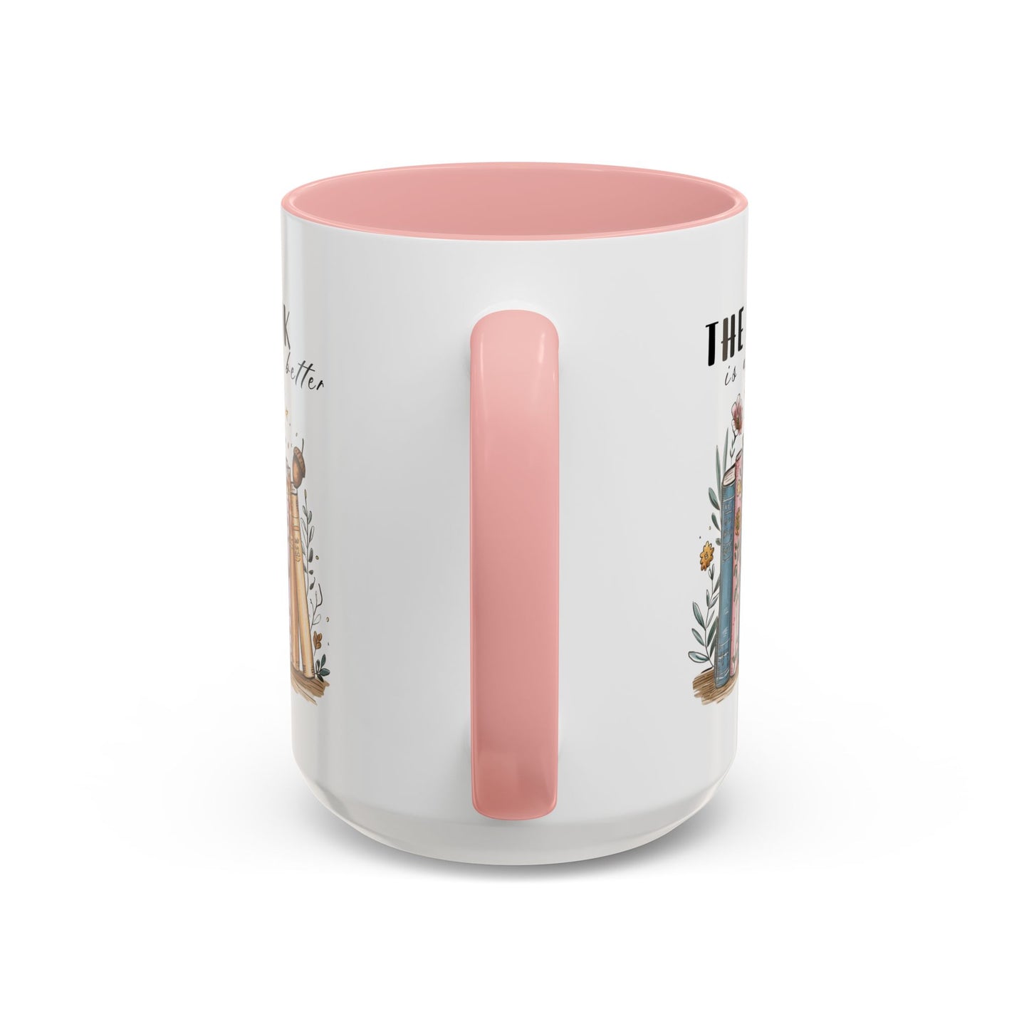 Book Lover's Accent Coffee Mug, Literary Gift, Reading Lover Mug, Cozy Coffee Cup, Bookish Coffee Mug, Ideal for Book Clubs