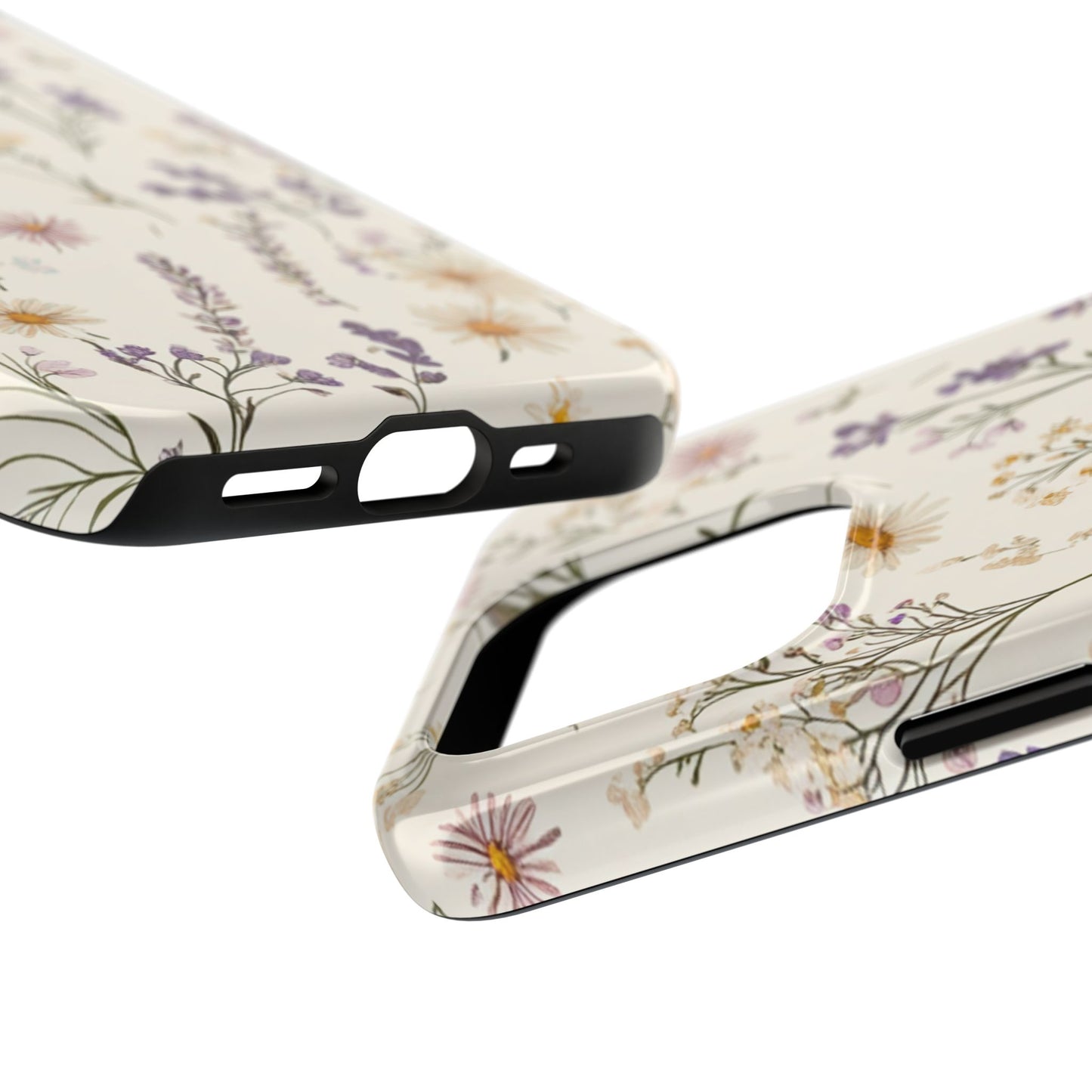 Wildflower Tough Phone Cases | Floral Design | Durable iPhone Cover, Gift for Her, Spring Accessories, Nature-Inspired