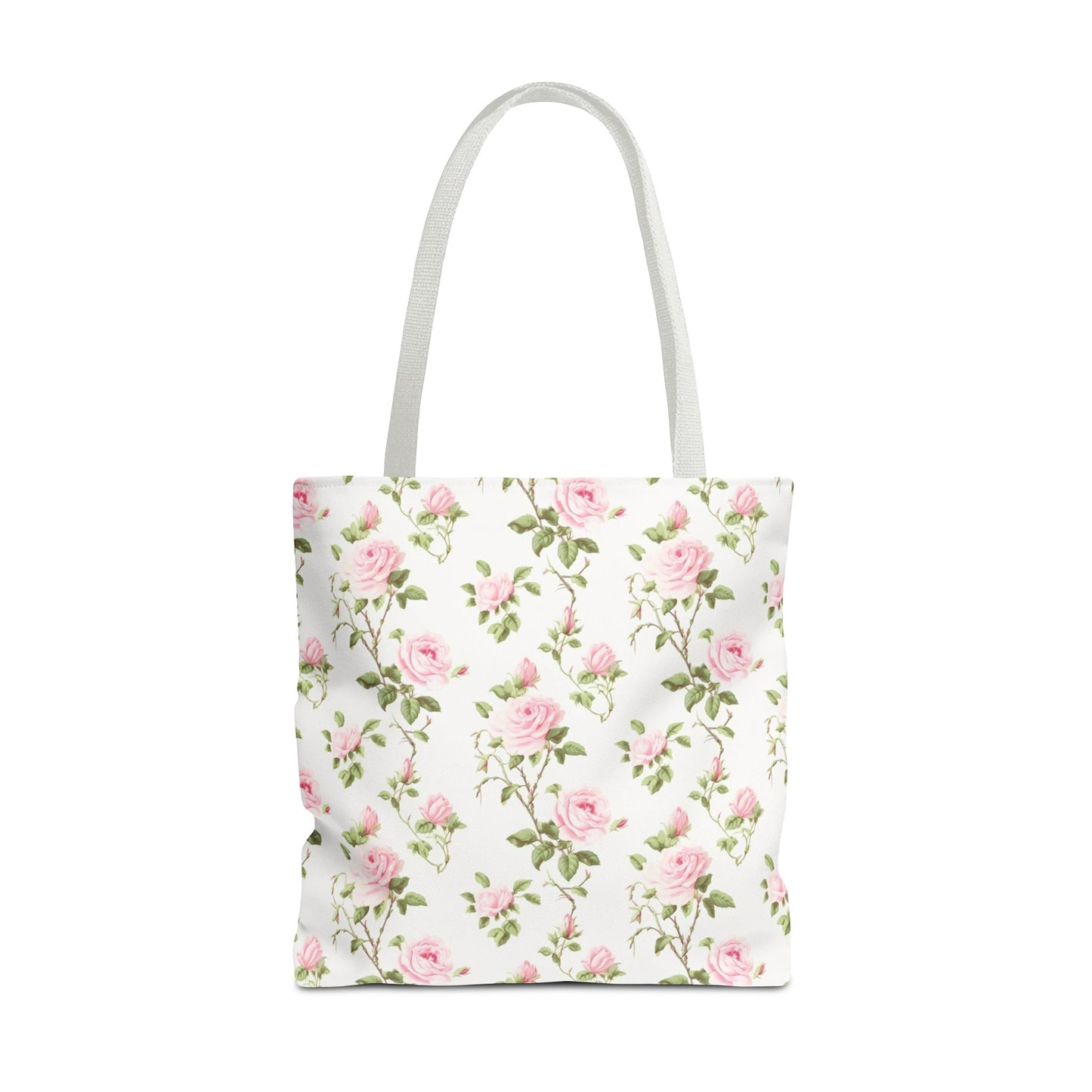 Floral Tote Bag - Chic Rose Pattern, Everyday Shopper, Eco-Friendly Gift, Mother's Day, Spring Picnic, Beach Accessory