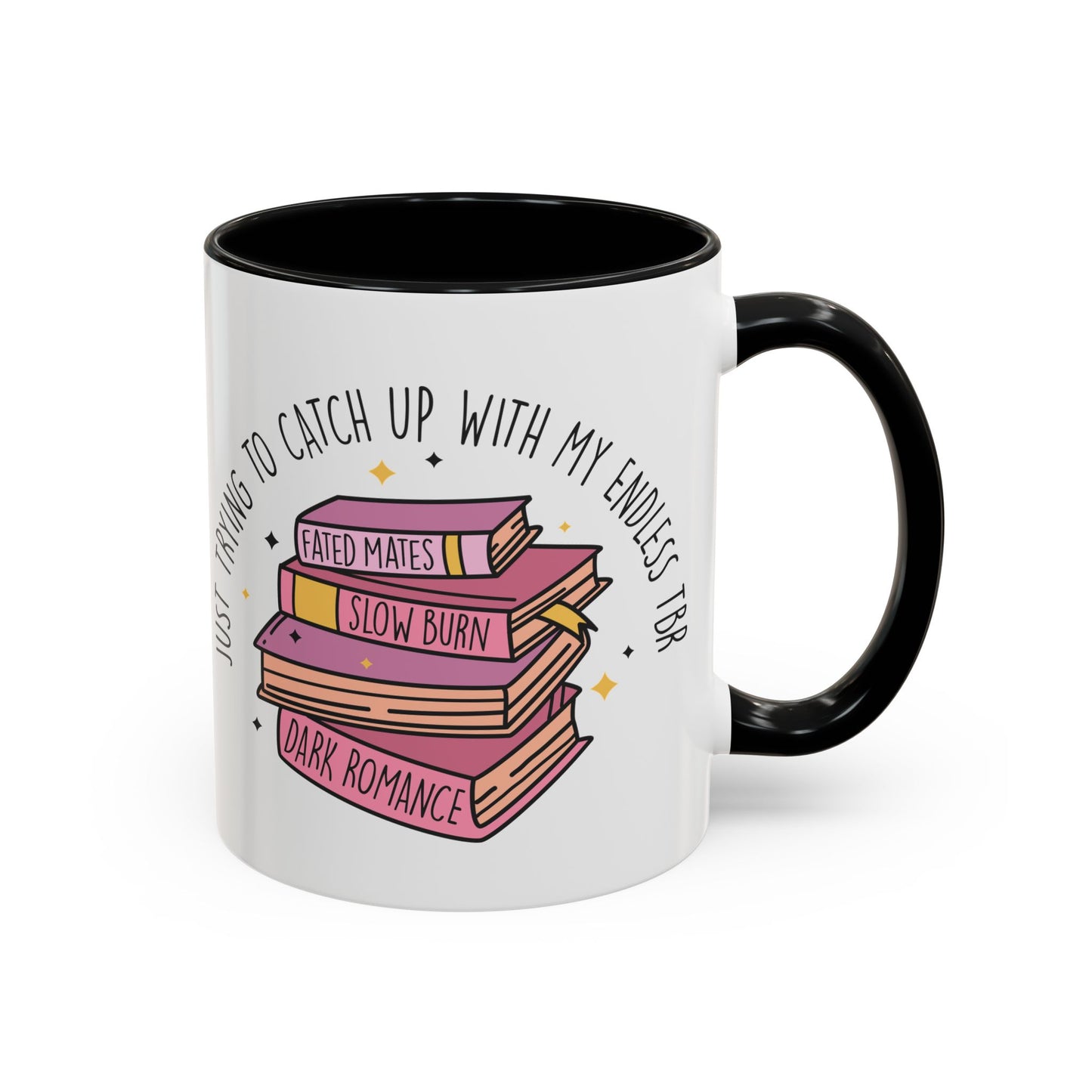 Book Lover's Accent Coffee Mug, Perfect Gift for Readers, Literary Enthusiast's Mug, Ideal for Book Clubs, Reading Nook Decor