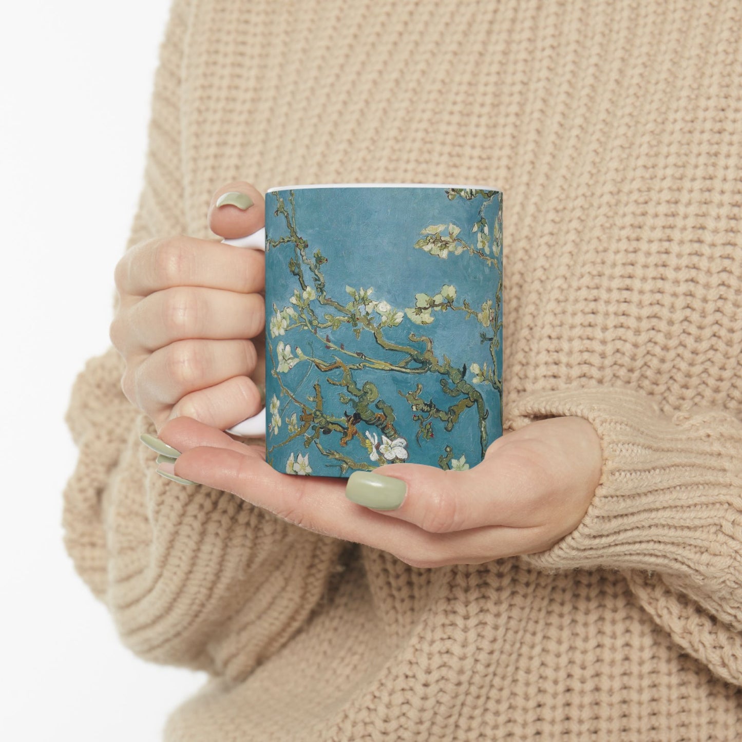 Vincent Van Gogh Almond Blossom Ceramic Mug, (11oz, 15oz)