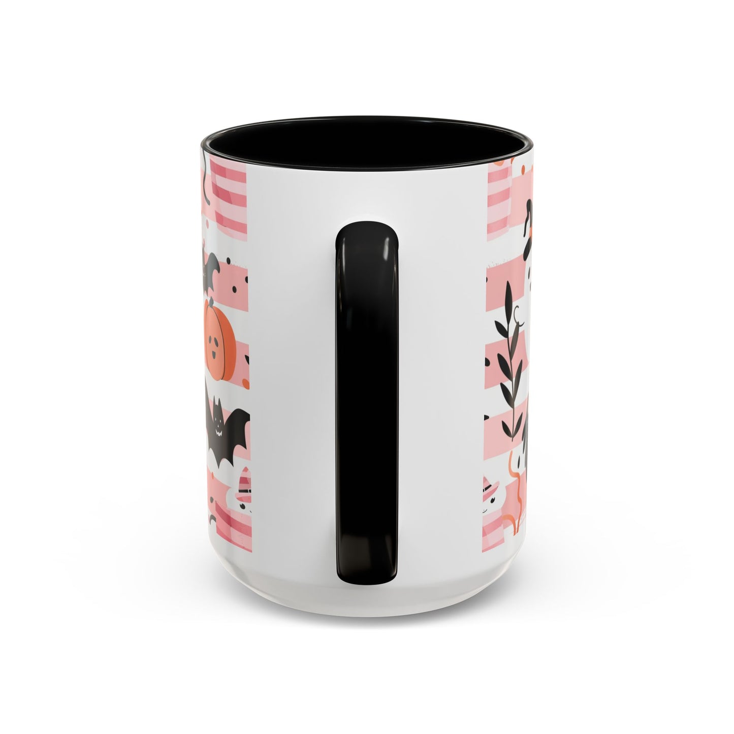 Cute Halloween Coffee Mug for Spooky Vibes, Ghosts & Bats, Ceramic Travel Mug for Fall, Halloween Decor, Gift for Coffee Lovers
