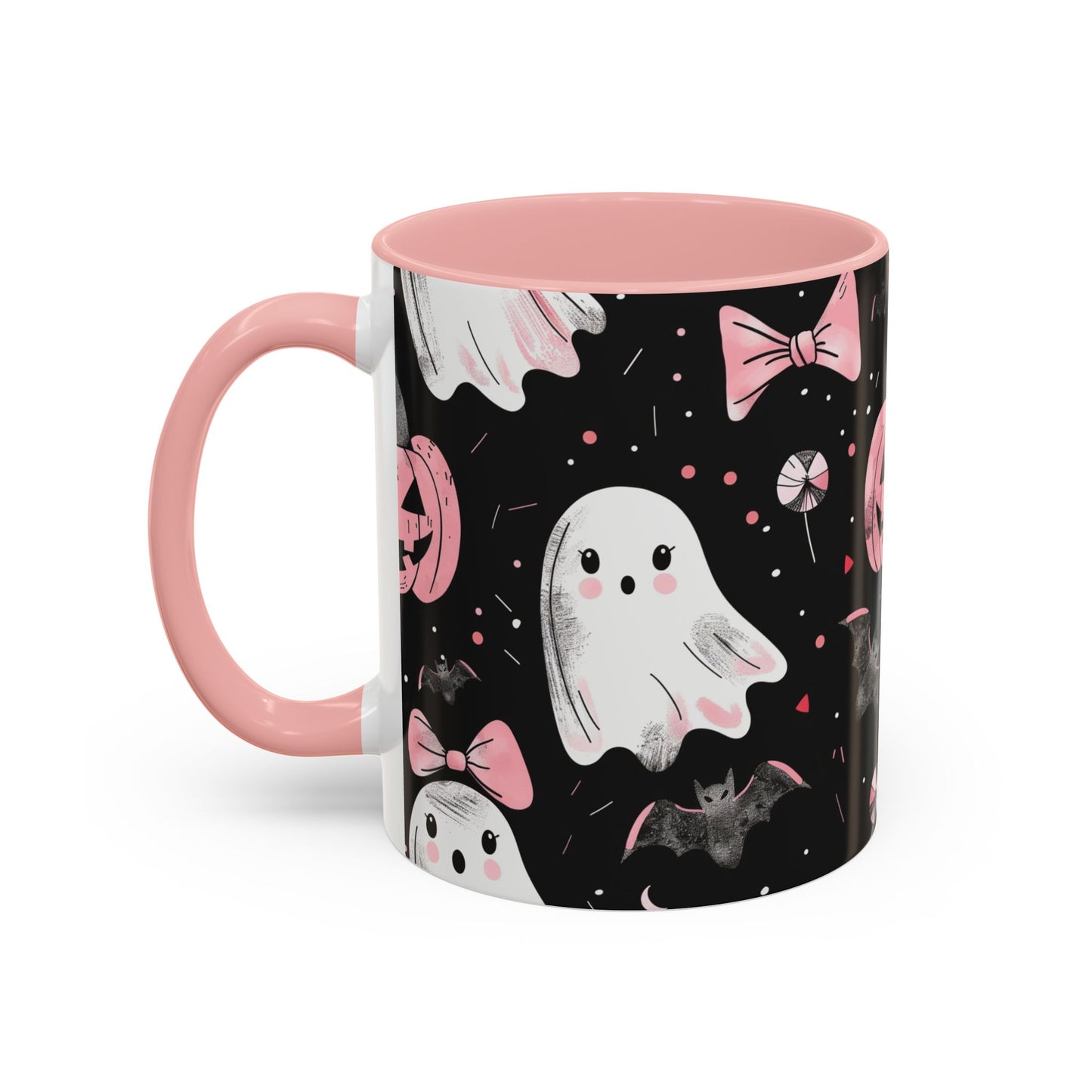 Halloween Ghosts Coffee Mug - Spooky Drinkware, Pumpkin Design, Fall Decor, Haunted House Gifts, Halloween Party Essentials