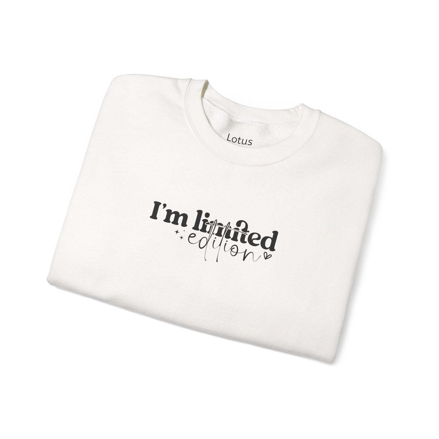 I'm Limited Edition Sweatshirt, Cozy Unisex Sweatshirt for Book Lovers, Literary Gift, Casual Layering, Comfortable Fashion