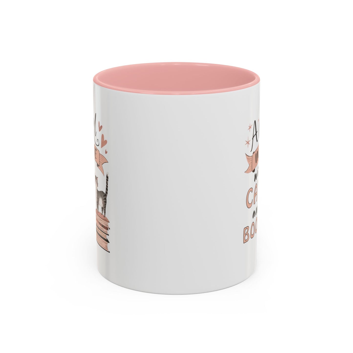 Cat Lover's Coffee Mug - A Girl in Love with Cats and Books, Gift for Cat Owners, Bookworms, Cozy Mornings, Birthday Present