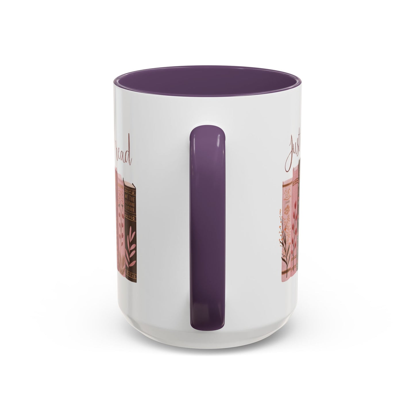 Book Lover's Accent Mug, Just Let Me Read Coffee Cup, Reading Gift, Literary Lover Mug, Cozy Reading Vibes, Ideal for Bookworms