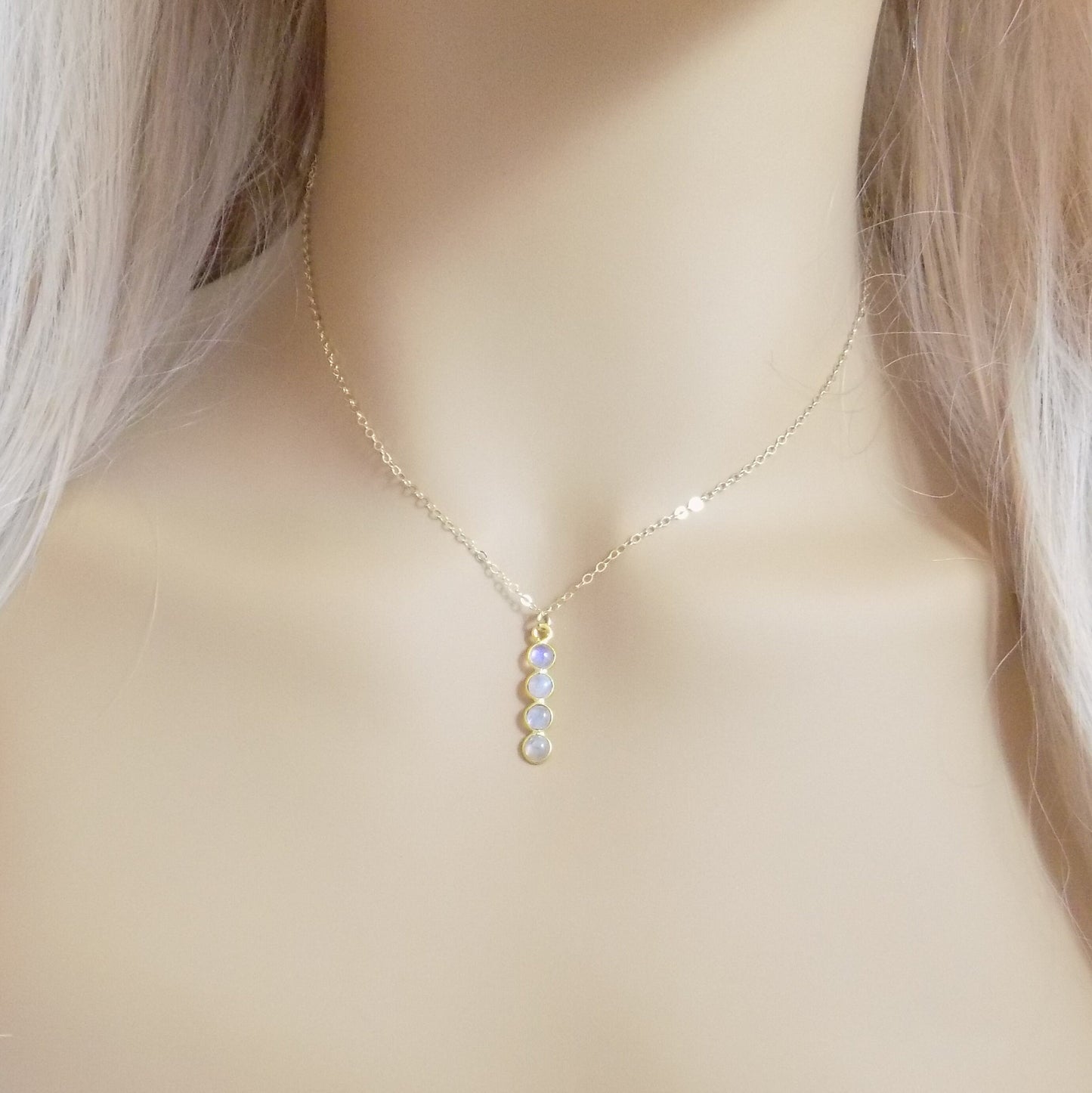 June Birthstone Necklace - Unique Moonstone Necklace