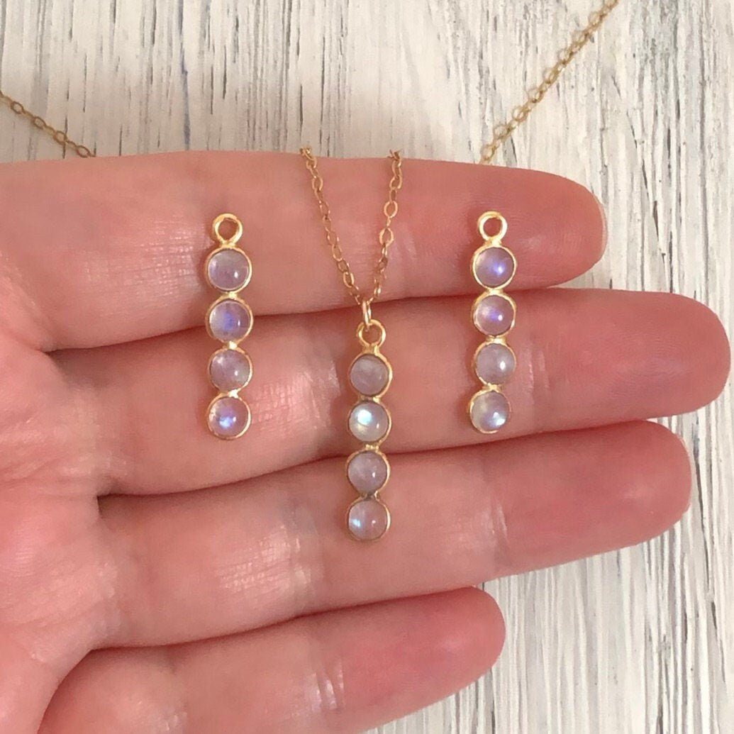 June Birthstone Necklace - Unique Moonstone Necklace