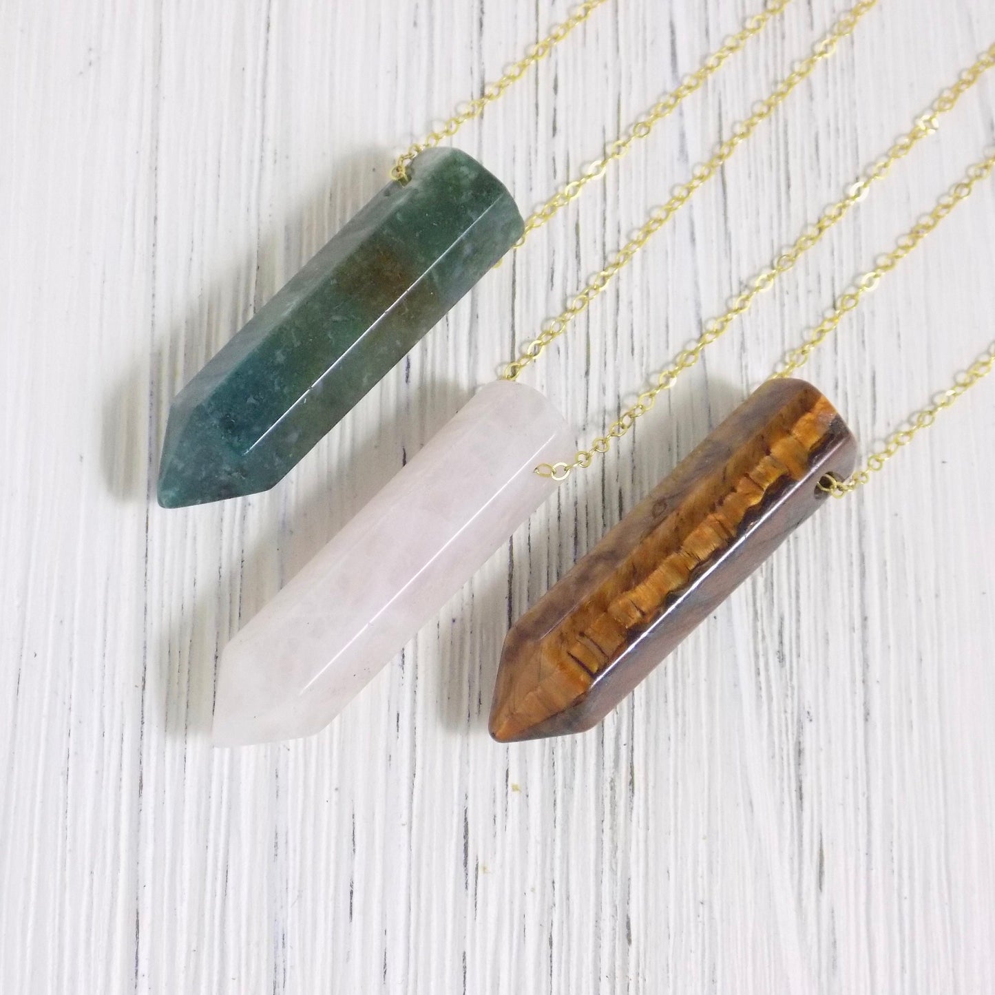 Aventurine Necklace - Rose Quartz Necklace