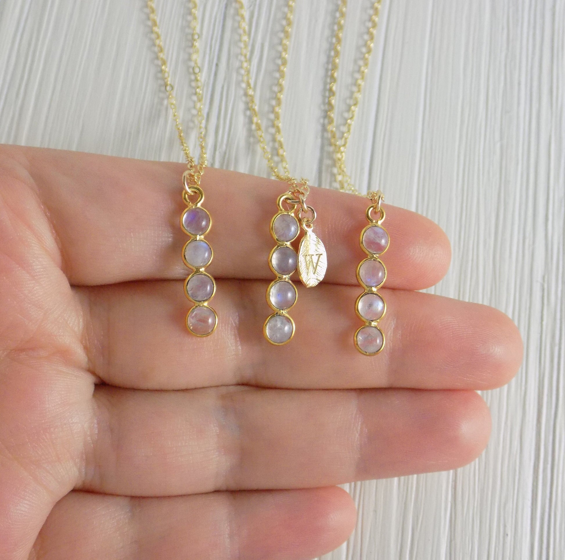 June Birthstone Necklace - Unique Moonstone Necklace