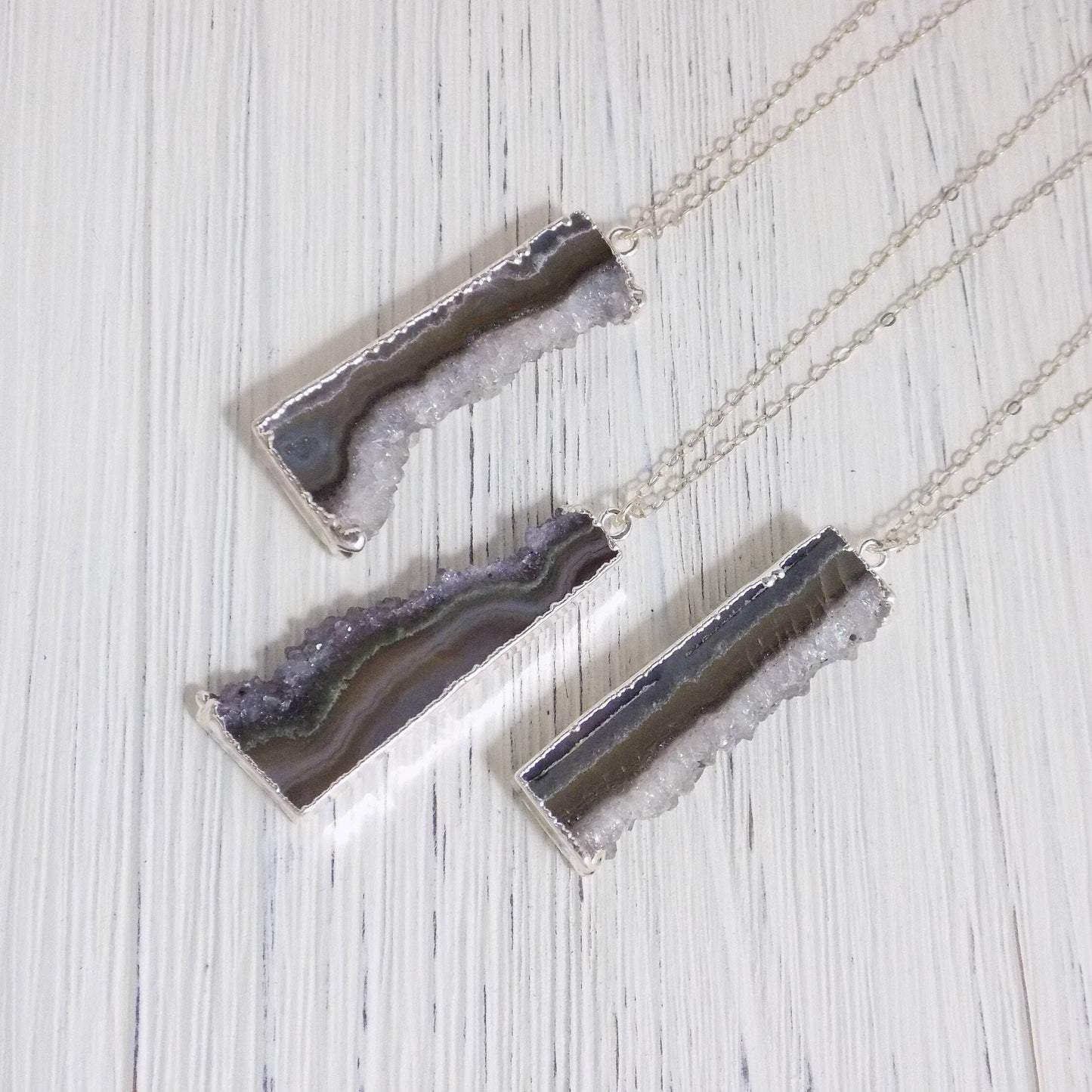 Unique Amethyst Necklace Silver - Amethyst Pendant Necklace