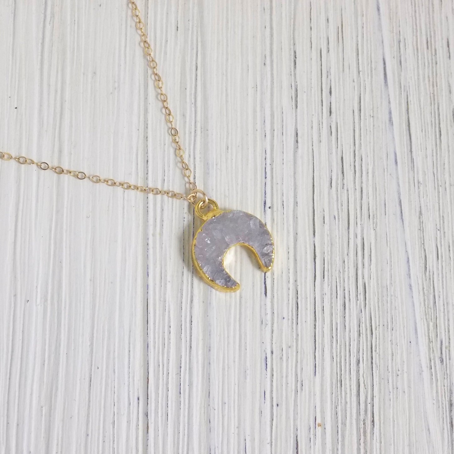 Double Horn Necklace - Crescent Moon Necklace