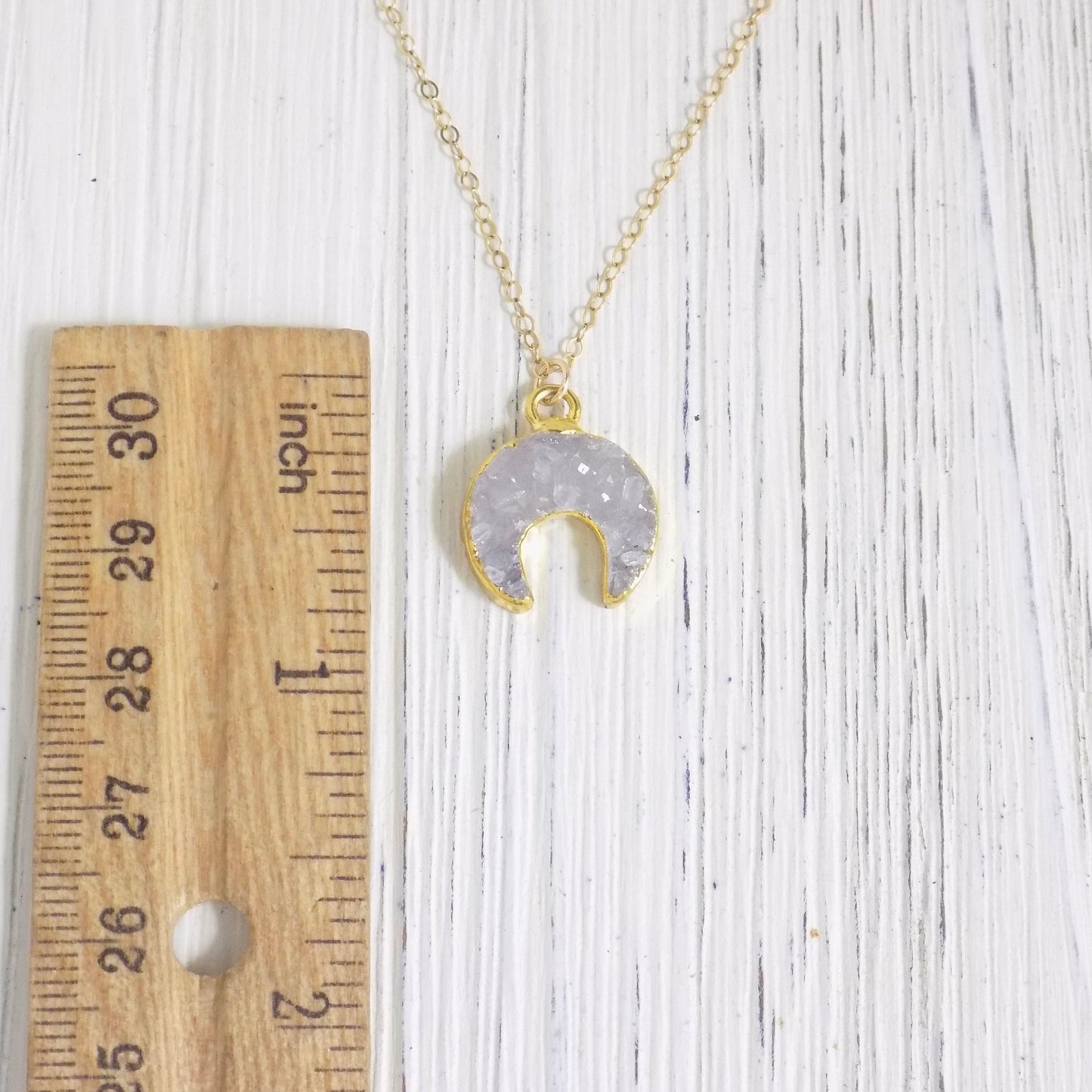 Double Horn Necklace - Crescent Moon Necklace