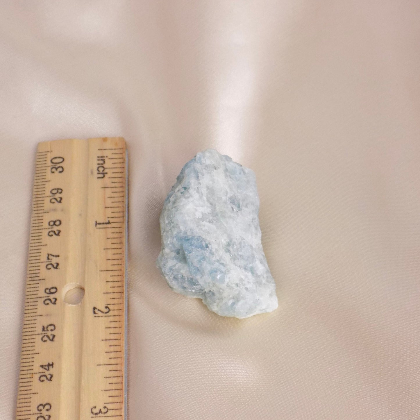 Raw Aquamarine Crystal For Home Decor Or Calming Healing Gemstone