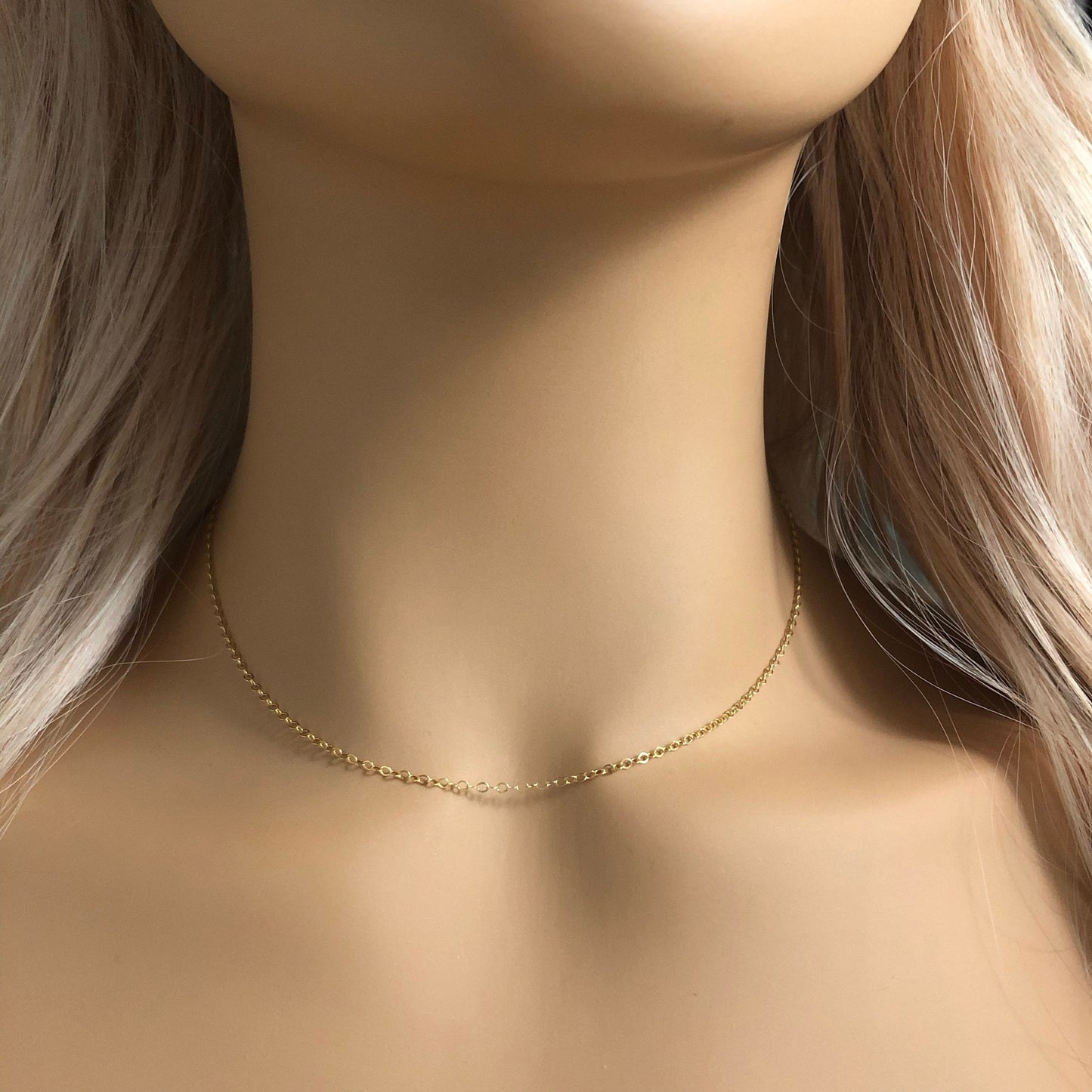 14K Gold Filled Chain, Delicate Gold Layer, Replacement Chain For Pendants, Finished Chain, 16-18