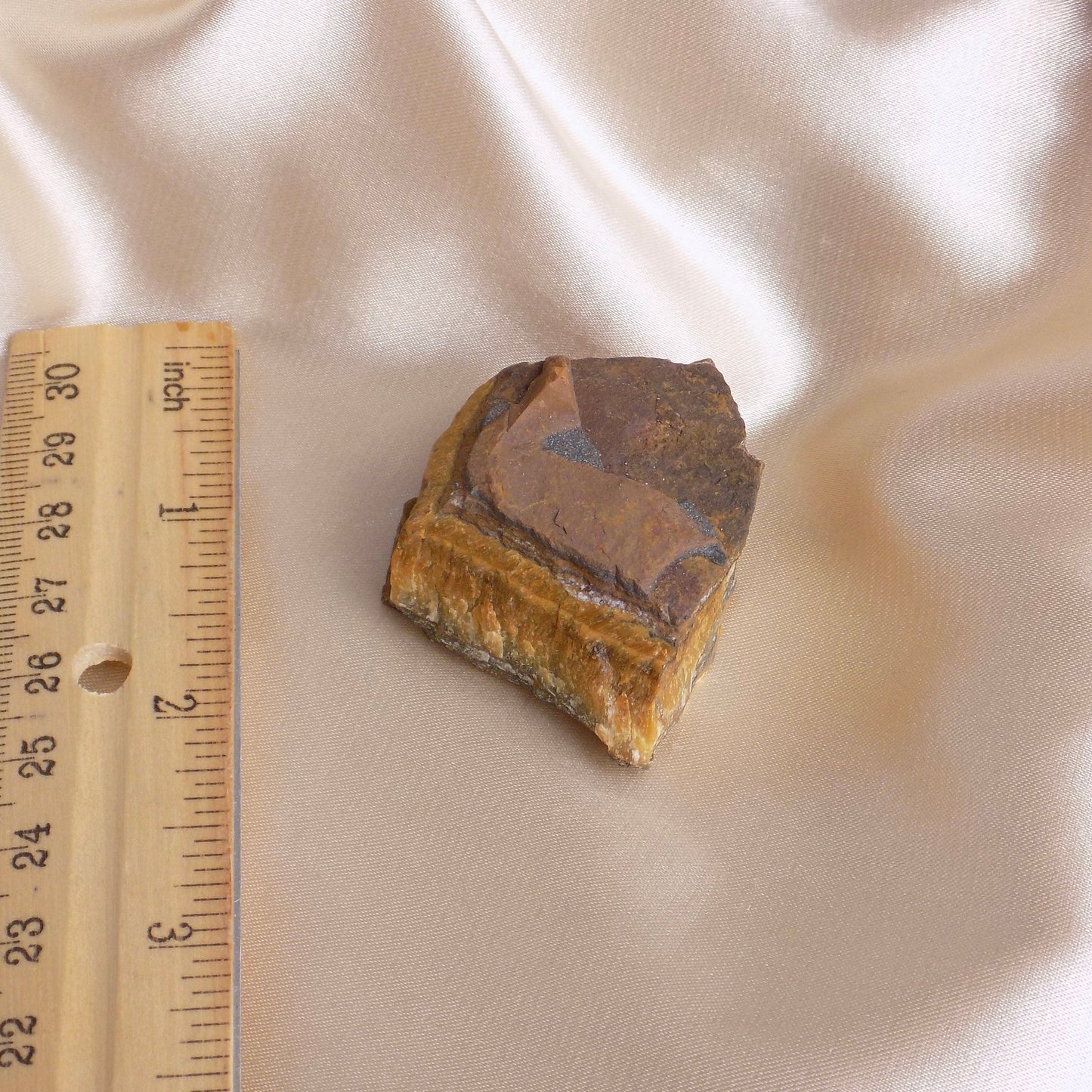 Raw Tiger Eye Crystal, Brown Gemstone For Home Decor, Sacral Chakra Stone, M6-779