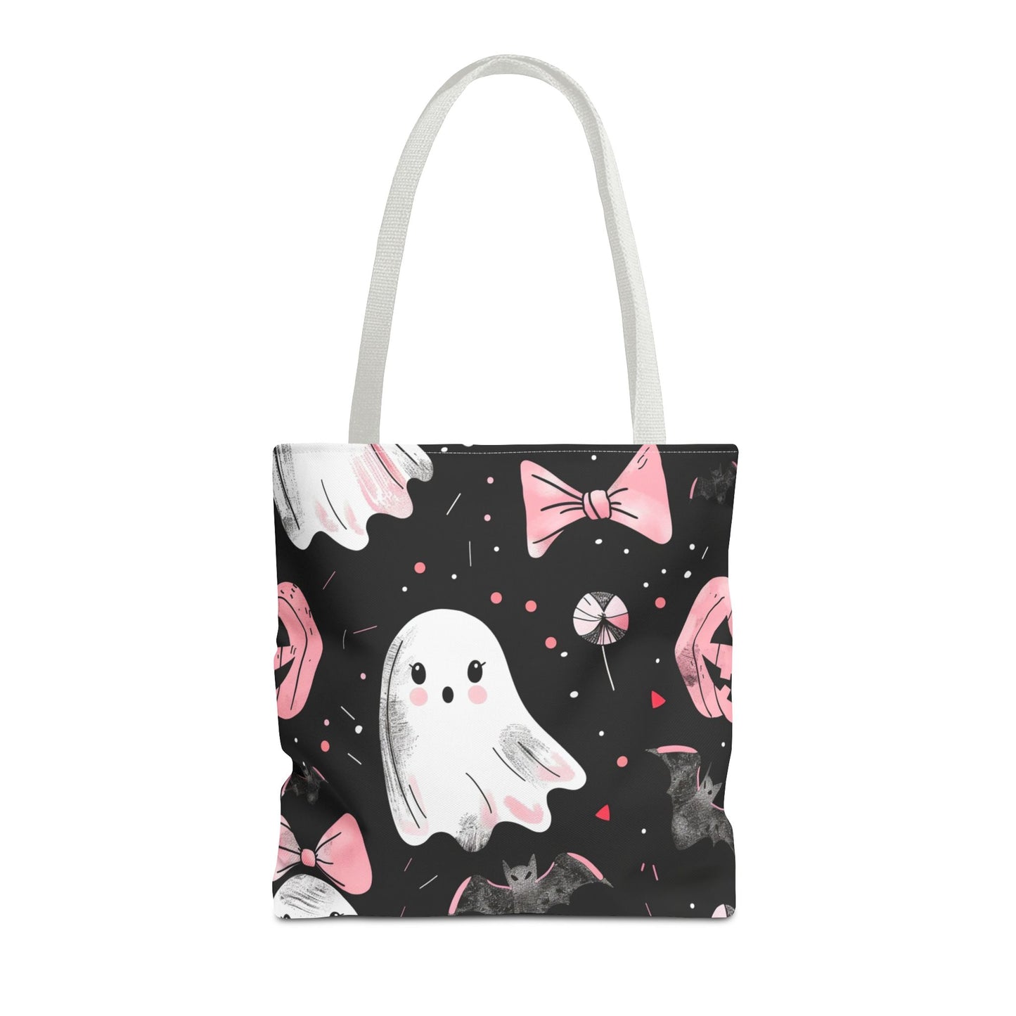 Cute Halloween Ghost Tote Bag, Spooky Style, Trick-or-Treat Bag, Perfect for Halloween Decorations, Gift Idea