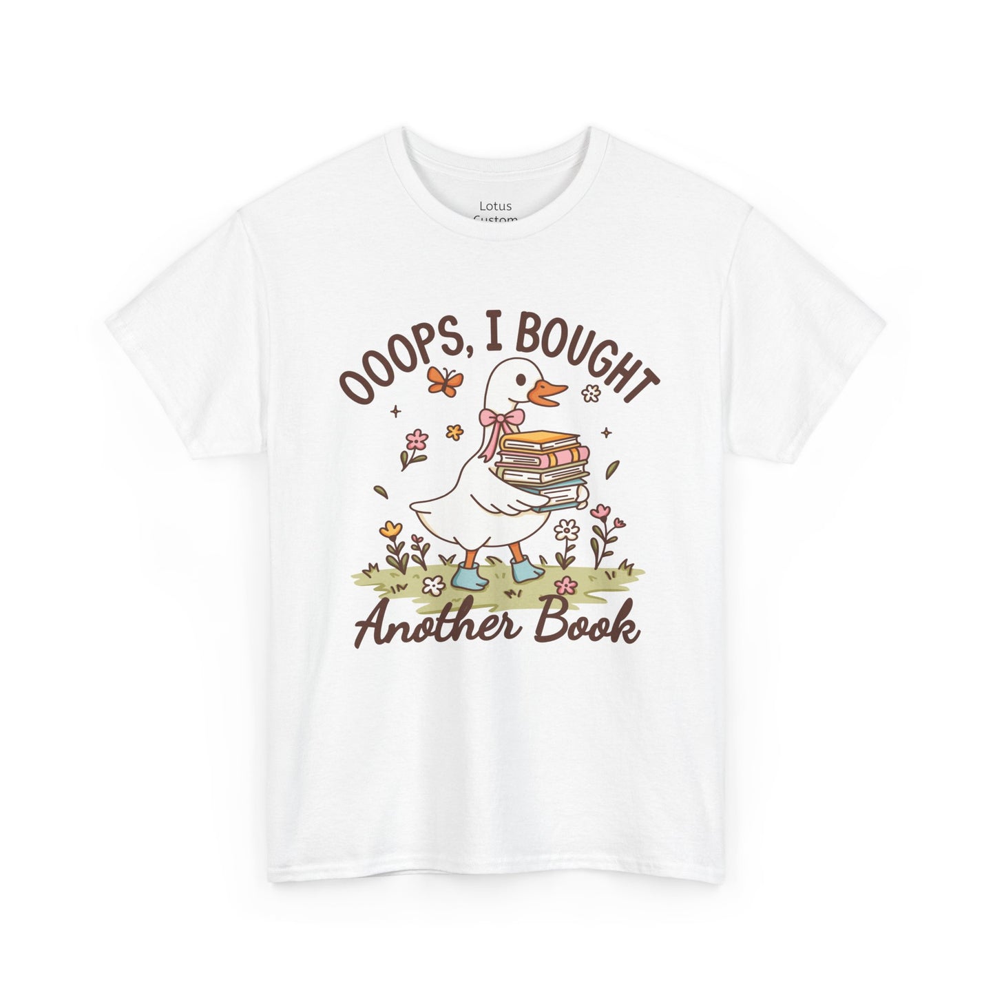 Book Lover's Unisex Heavy Cotton Tee, Cute Reading Shirt, Gift for Bookworm, Literary Humor Tee, Funny Bookish Apparel