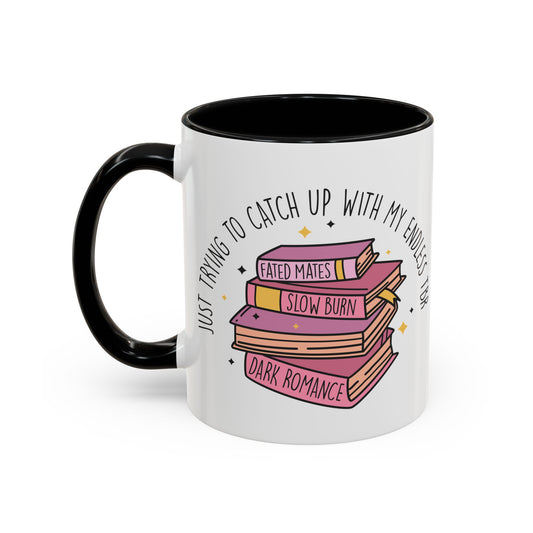 Book Lover's Accent Coffee Mug, Perfect Gift for Readers, Literary Enthusiast's Mug, Ideal for Book Clubs, Reading Nook Decor