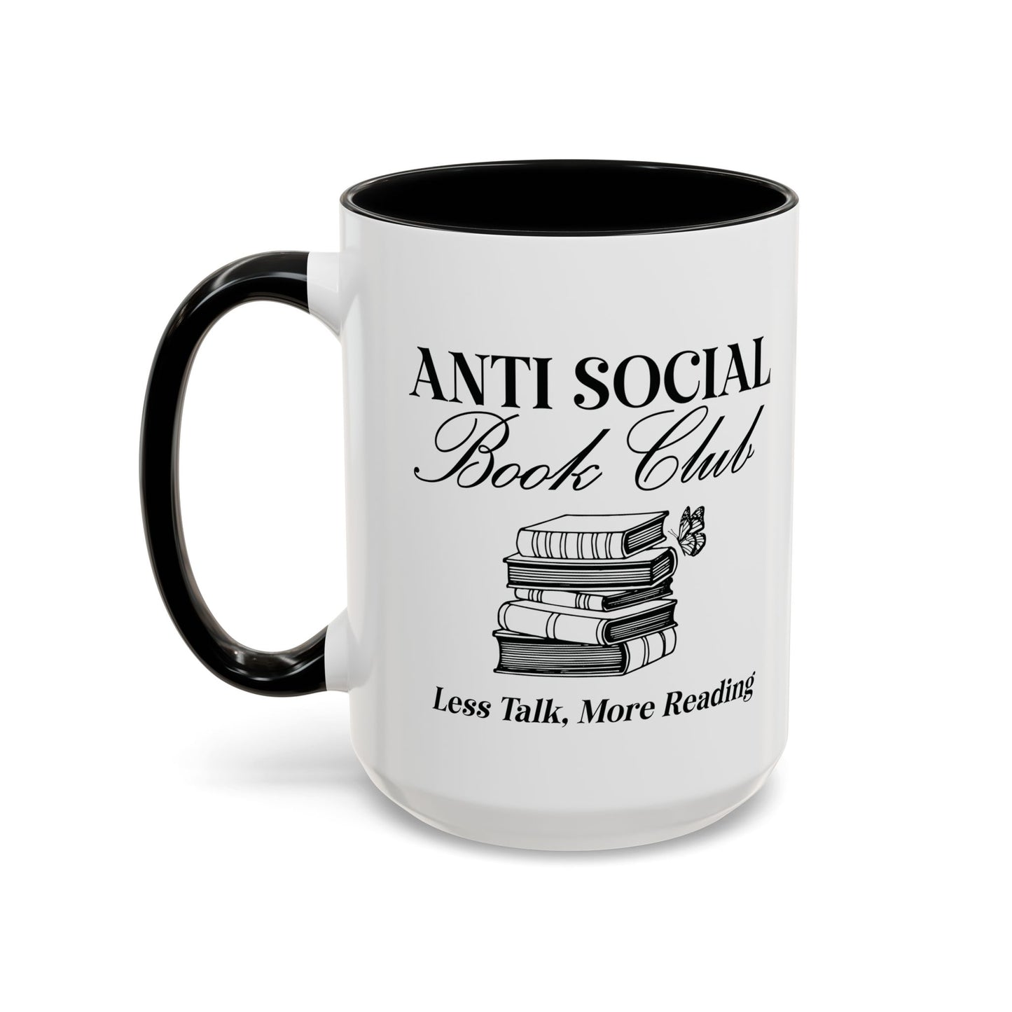 Anti-Social Book Club Coffee Mug, Cozy Gift for Readers, Novelty Mug, Bookish Decor, Perfect for Holidays