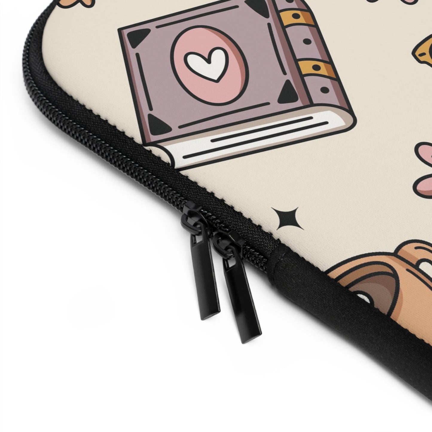 Book Lover Floral Laptop Sleeve, Cozy Office Accessory, Gift for Students, Work From Home Essentials, Laptop Case, Perfect for Any Occasion