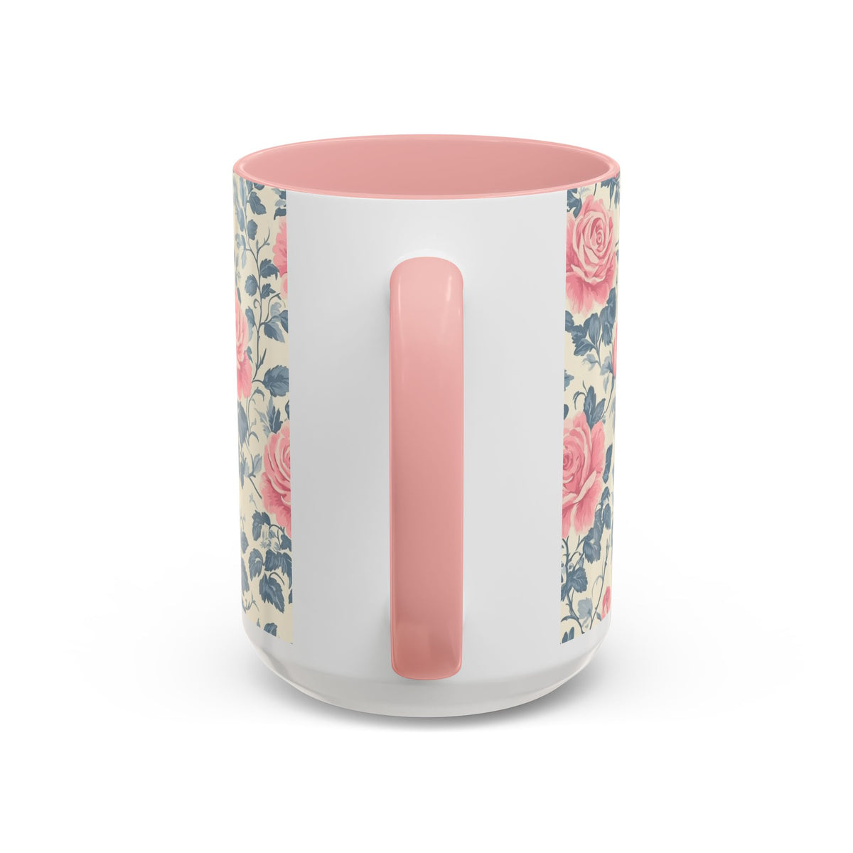 Floral Accent Coffee Mug - Perfect for Gifts, Home Decor, Tea Lovers, Mother's Day, Vintage Style