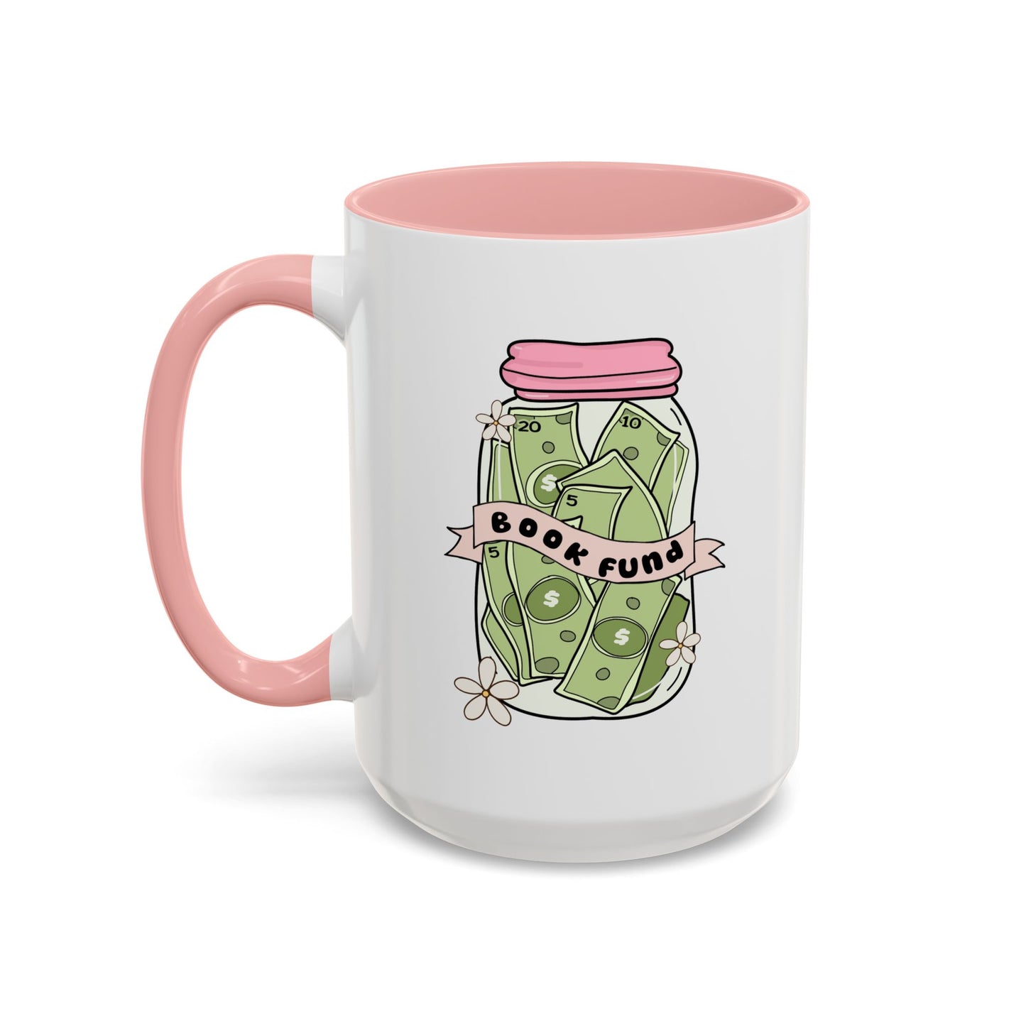 Cozy Book Fund Coffee Mug, Perfect for Book Lovers, Cute Floral Design, Gift for Readers, Reading Nook Decor, Coffee Time Essential