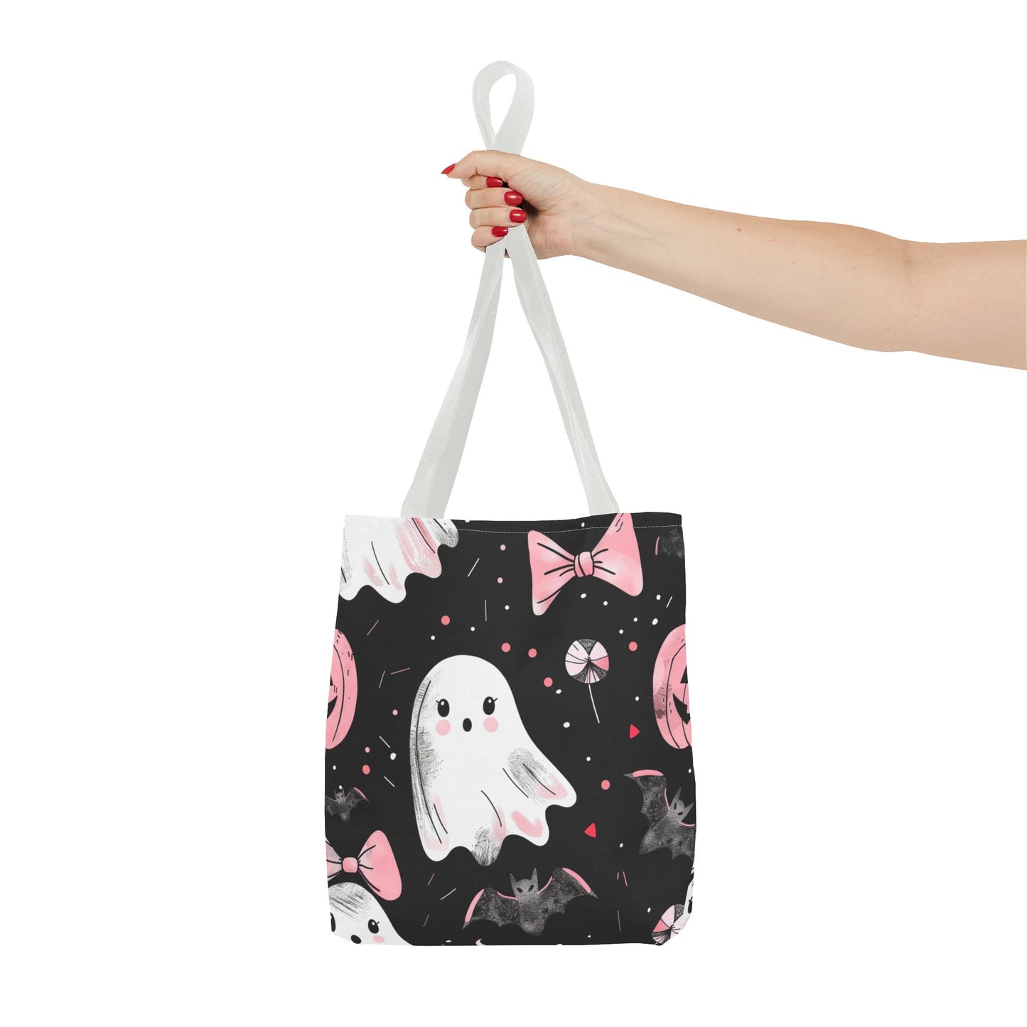 Cute Halloween Ghost Tote Bag, Spooky Style, Trick-or-Treat Bag, Perfect for Halloween Decorations, Gift Idea