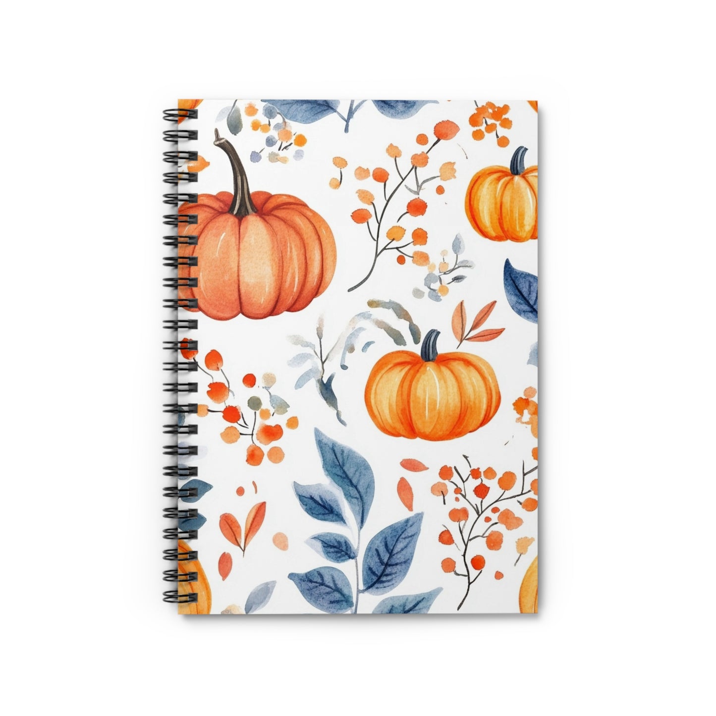Fall Pumpkin Spiral Notebook - Perfect for Autumn, Journaling, Back to School, Notes, Gift