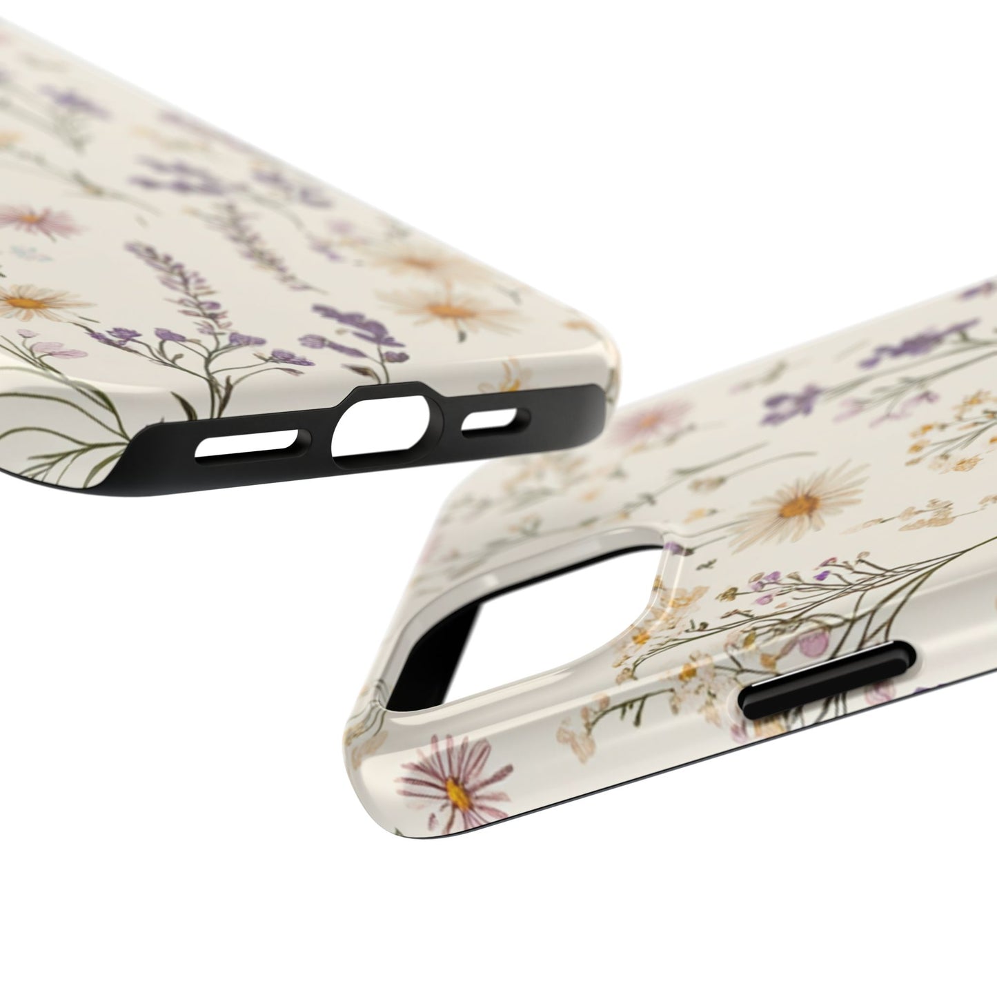 Wildflower Tough Phone Cases | Floral Design | Durable iPhone Cover, Gift for Her, Spring Accessories, Nature-Inspired