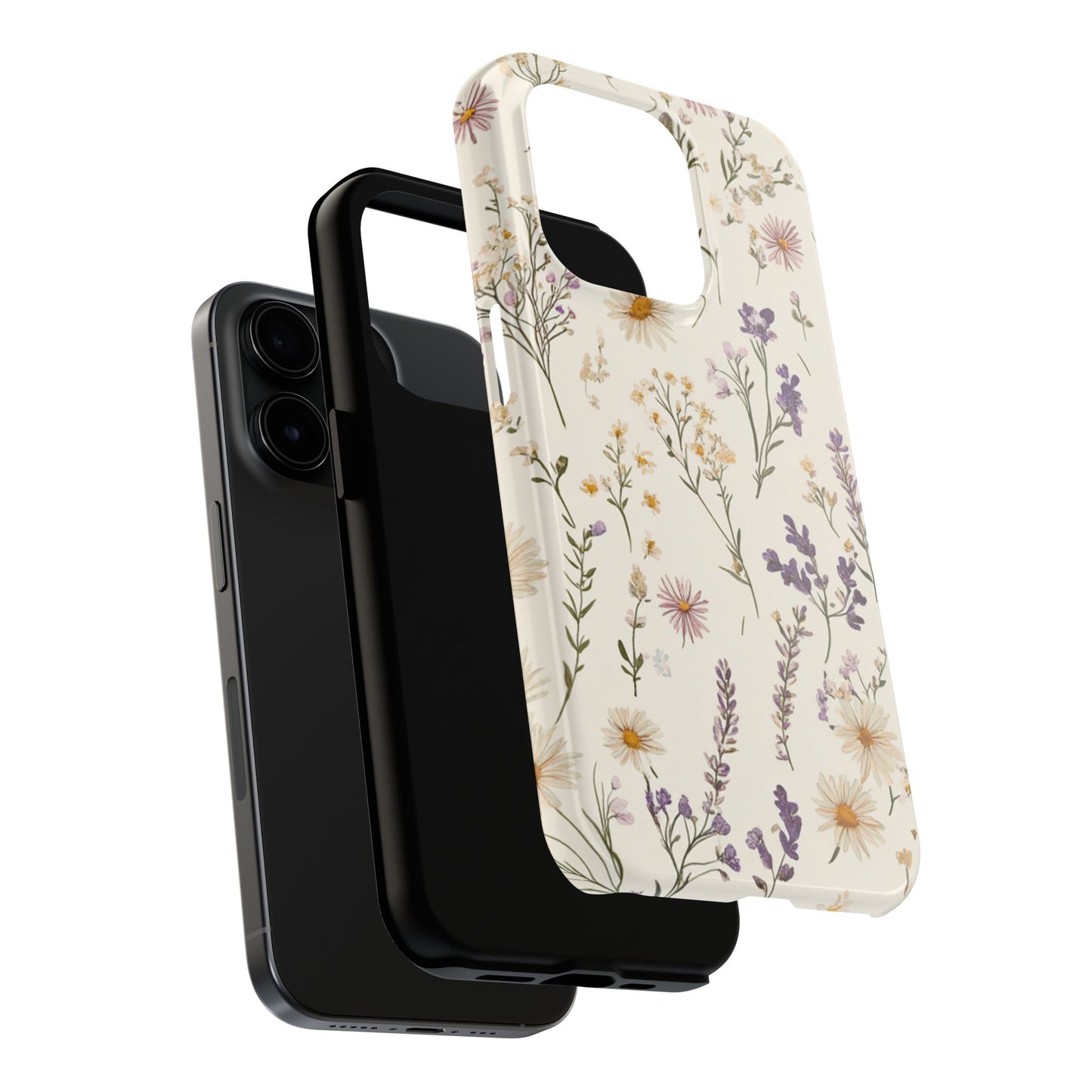 Wildflower Tough Phone Cases | Floral Design | Durable iPhone Cover, Gift for Her, Spring Accessories, Nature-Inspired