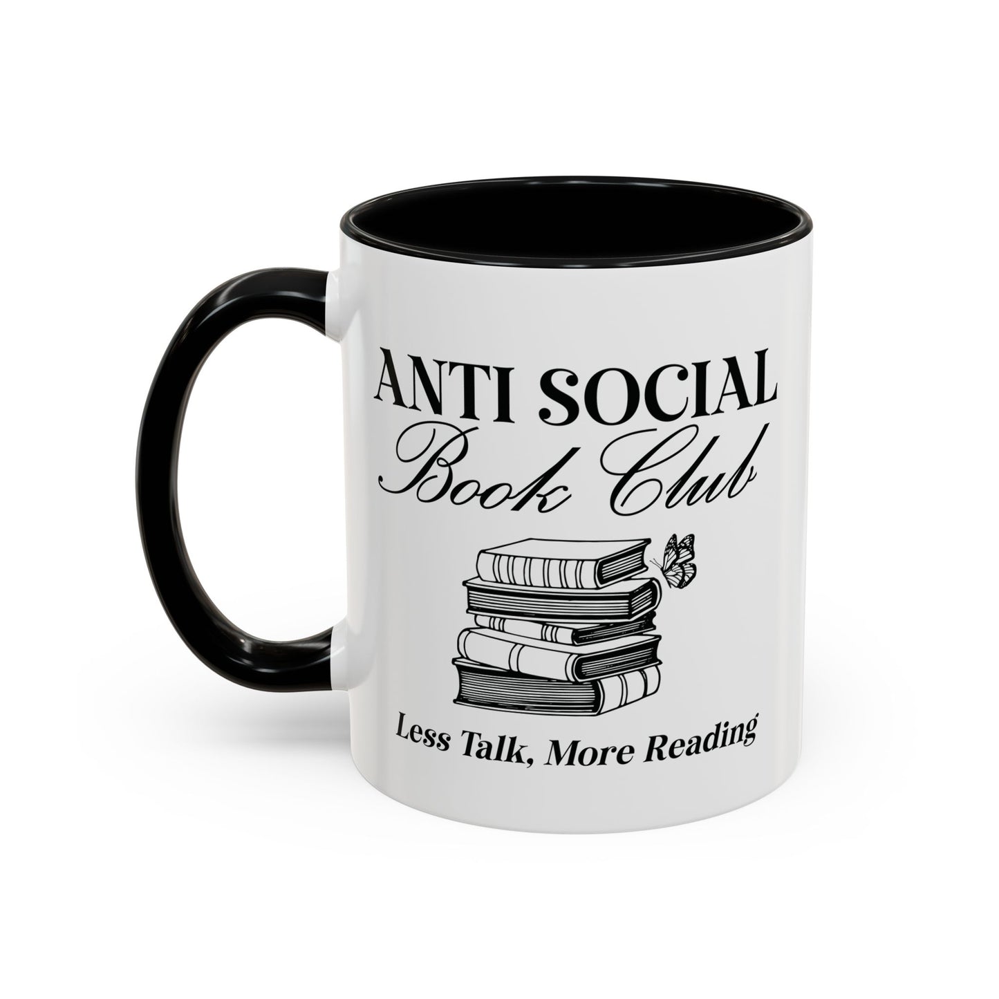 Anti-Social Book Club Coffee Mug, Cozy Gift for Readers, Novelty Mug, Bookish Decor, Perfect for Holidays