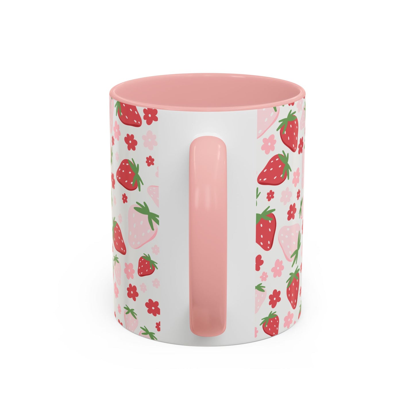 Strawberry Delight Coffee Mug, Cute Fruit Mug, Floral Mug, Eco-Friendly Gift, Kitchen Decor, Spring Aesthetic