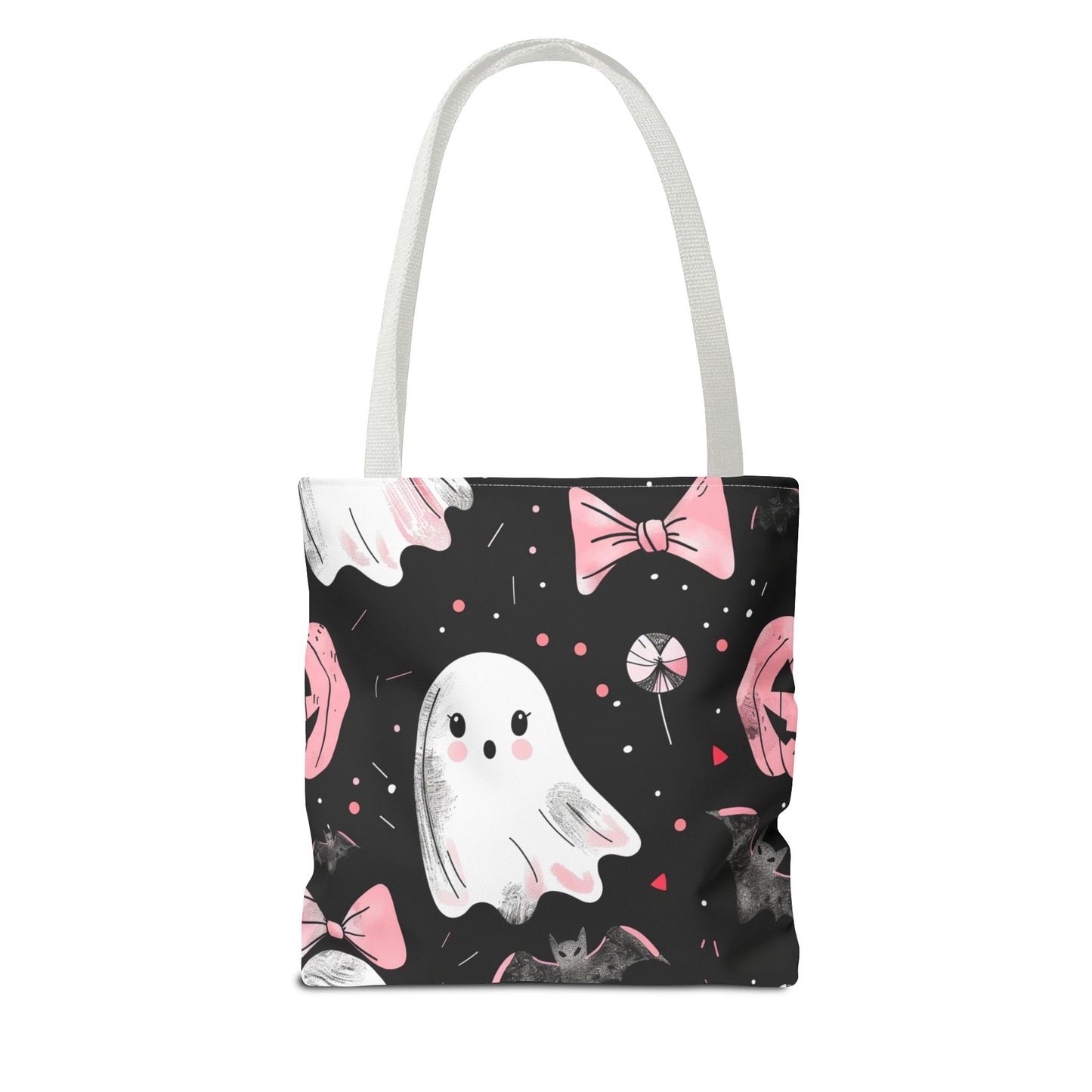 Cute Halloween Ghost Tote Bag, Spooky Style, Trick-or-Treat Bag, Perfect for Halloween Decorations, Gift Idea