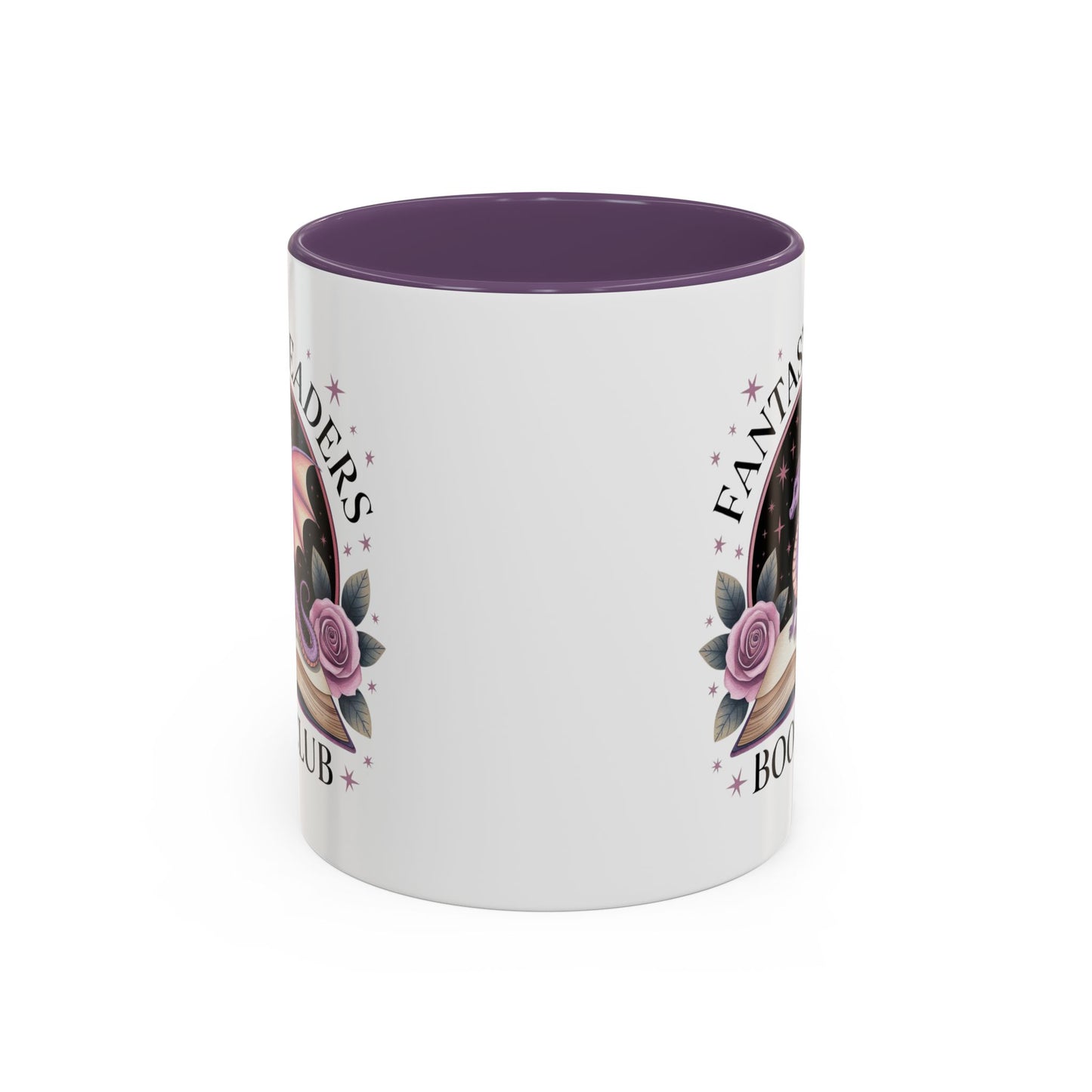 Fantasy Readers' Book Club Mug - Dragon Coffee Cup for Book Lovers, Gift for Romantasy Readers, Cozy Reading Tea Cup