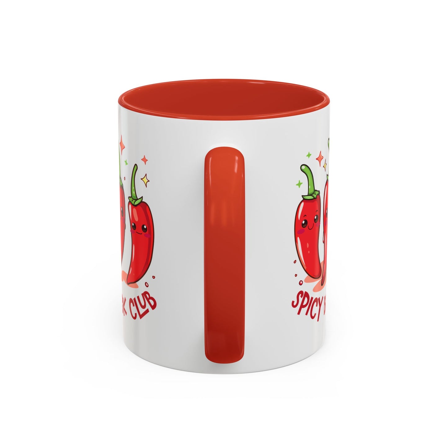 Spicy Book Club Mug, Fun Coffee Cup,  Hot Pepper Design, Vibrant Gift for Readers, Cute Kitchen Decor, Funny Drinkware
