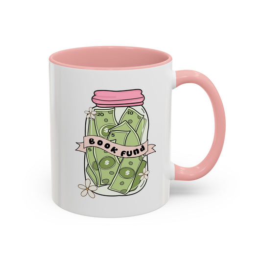 Cozy Book Fund Coffee Mug, Perfect for Book Lovers, Cute Floral Design, Gift for Readers, Reading Nook Decor, Coffee Time Essential