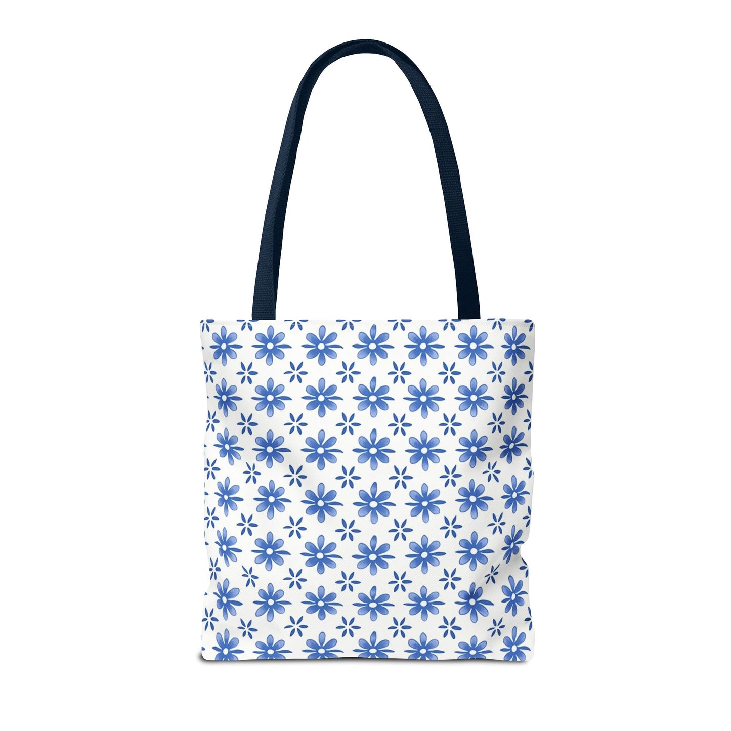 Charming Floral Tote Bag | Elegant Blue Flower Design, Perfect for Everyday Use, Beach Outings, Shopping, Gifts, Eco-Friendly