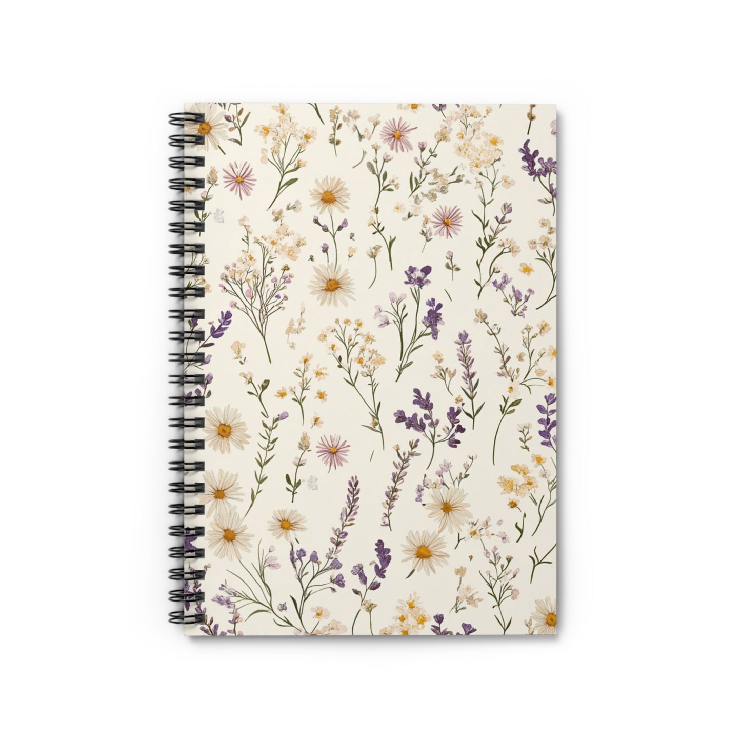 Wildflower Spiral Notebook - Perfect for Journaling, Note-Taking, Gift for Students, Teachers, or Nature Lovers