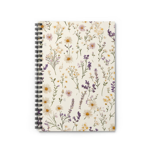 Wildflower Spiral Notebook - Perfect for Journaling, Note-Taking, Gift for Students, Teachers, or Nature Lovers