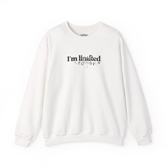I'm Limited Edition Sweatshirt, Cozy Unisex Sweatshirt for Book Lovers, Literary Gift, Casual Layering, Comfortable Fashion