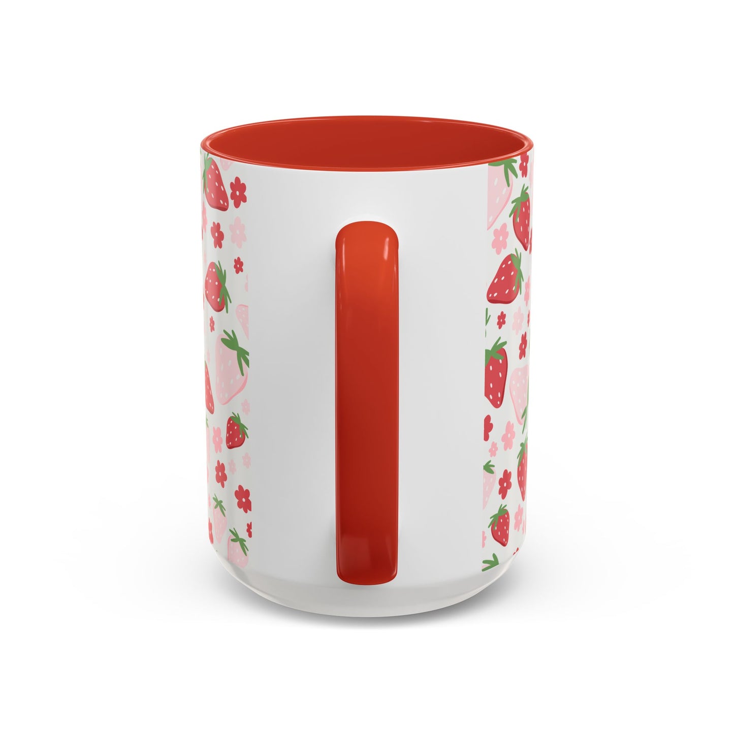 Strawberry Delight Coffee Mug, Cute Fruit Mug, Floral Mug, Eco-Friendly Gift, Kitchen Decor, Spring Aesthetic