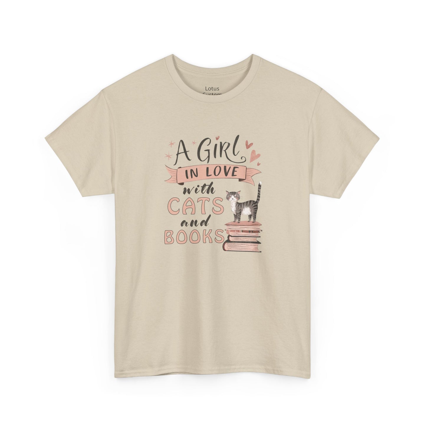 A Girl in Love with Cats and Books Unisex Tee, Cat Lover Shirt, Bookworm Gift, Cute Gift for Cat Owners, Cozy Casual Wear, Reading [...]