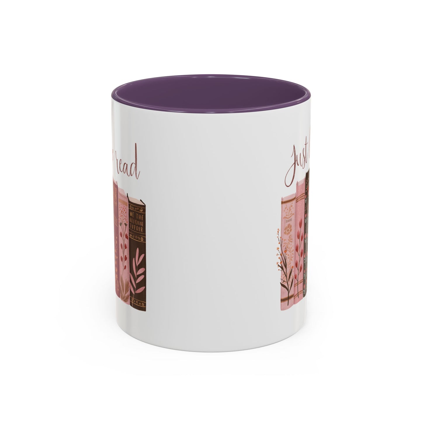 Book Lover's Accent Mug, Just Let Me Read Coffee Cup, Reading Gift, Literary Lover Mug, Cozy Reading Vibes, Ideal for Bookworms