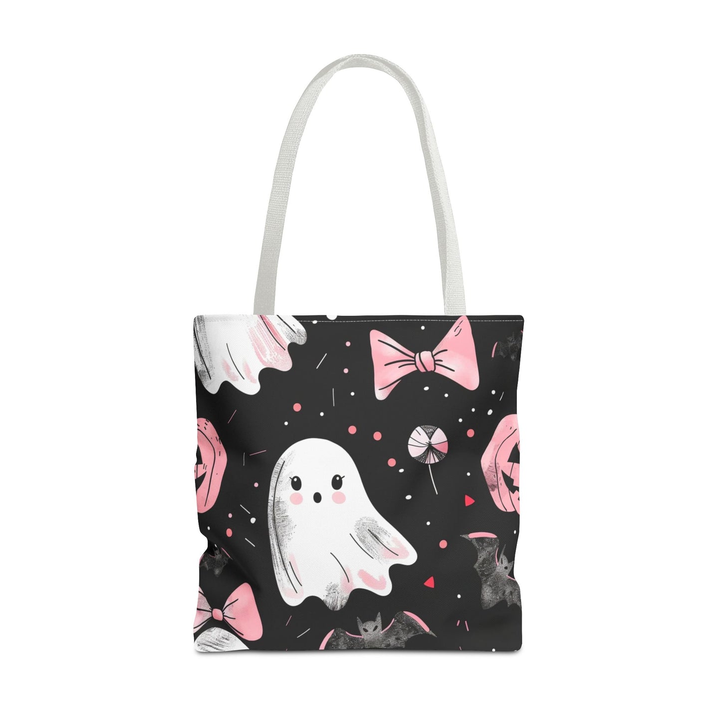 Cute Halloween Ghost Tote Bag, Spooky Style, Trick-or-Treat Bag, Perfect for Halloween Decorations, Gift Idea