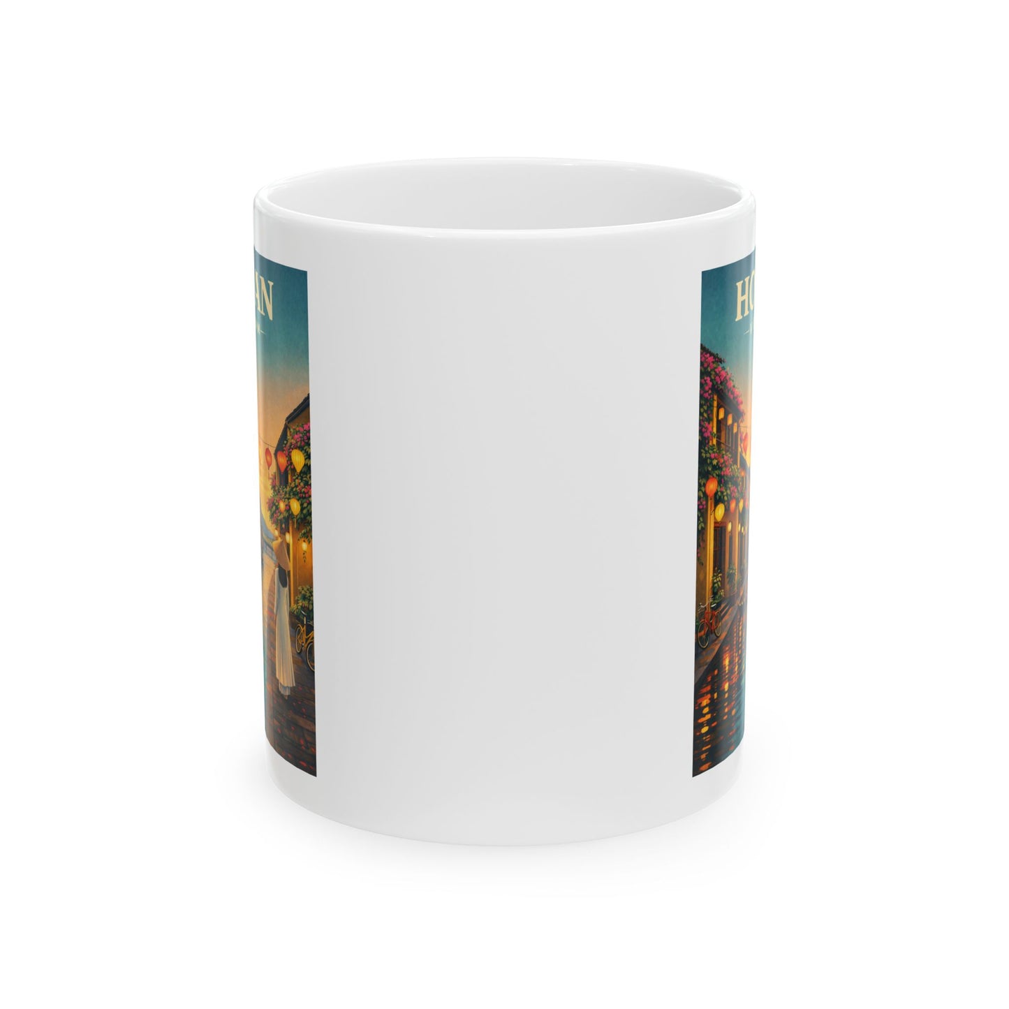 Hoi An Vietnam Ceramic Mug, Lanterns Vietnam Travel Gift