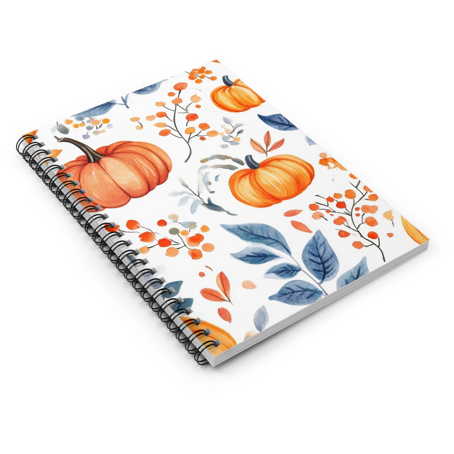 Fall Pumpkin Spiral Notebook - Perfect for Autumn, Journaling, Back to School, Notes, Gift