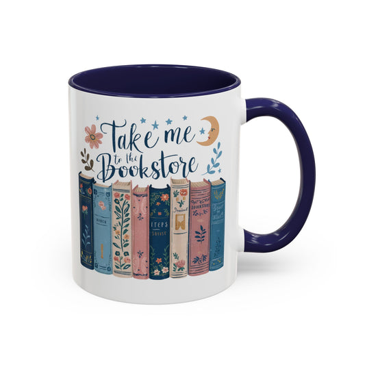 Bookstore Dream Accent Coffee Mug - Perfect for Book Lovers, Cozy Mornings, Reading Gifts, Literary Decor, Novelty Drinkware