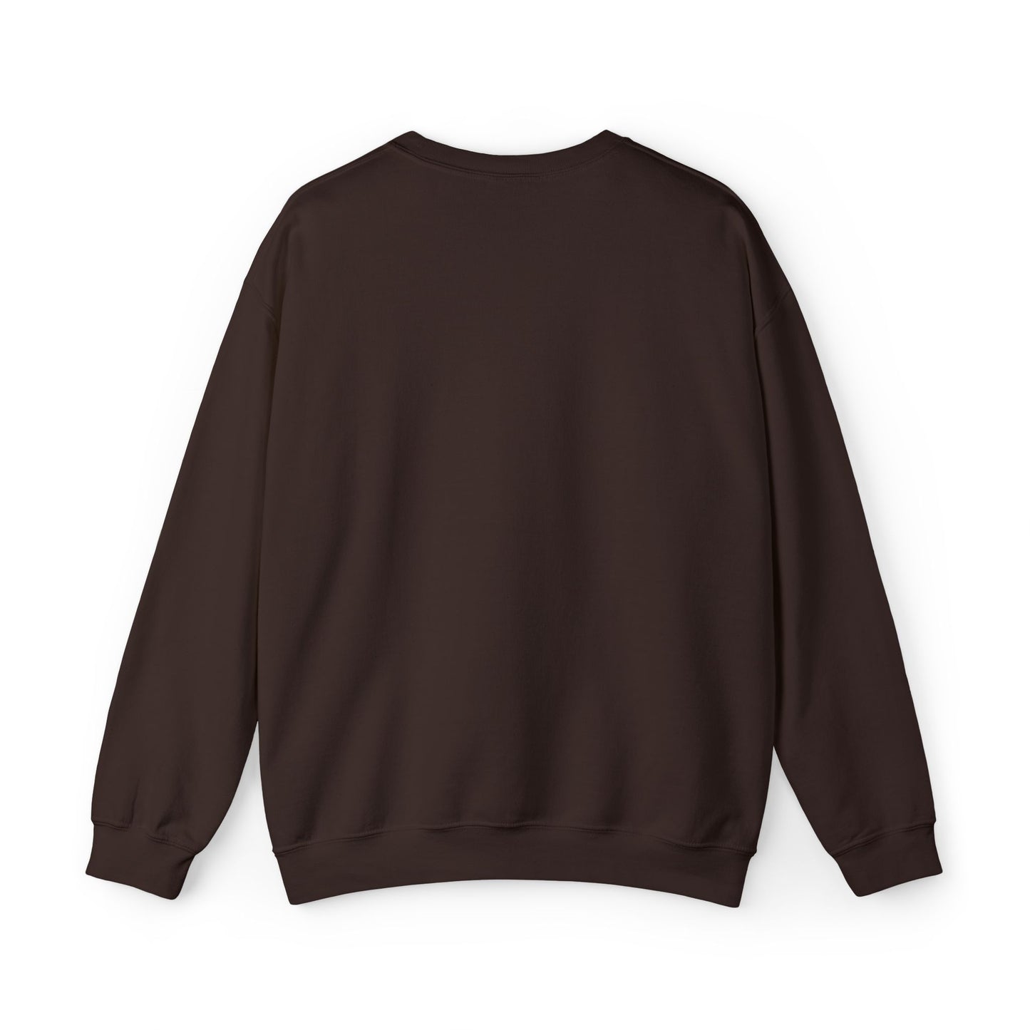 Personalized Brown Crewneck Sweatshirt | Tiny Chest Logo Embroidered